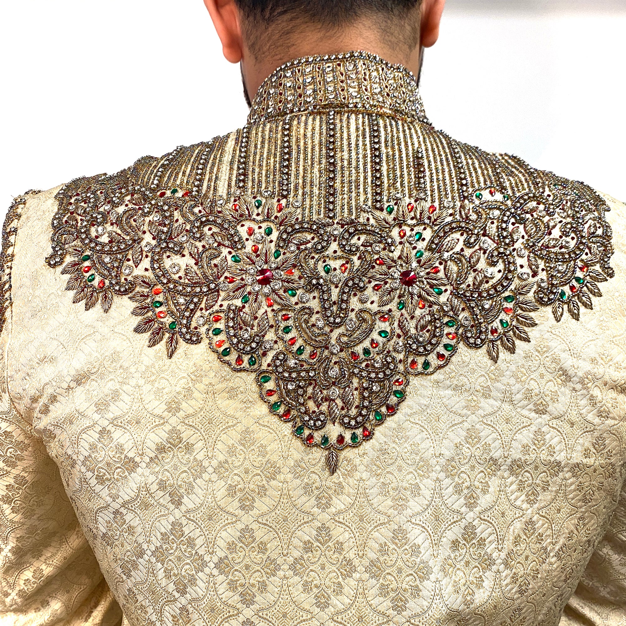 Cream Formal Sherwani - Vintage India NYC