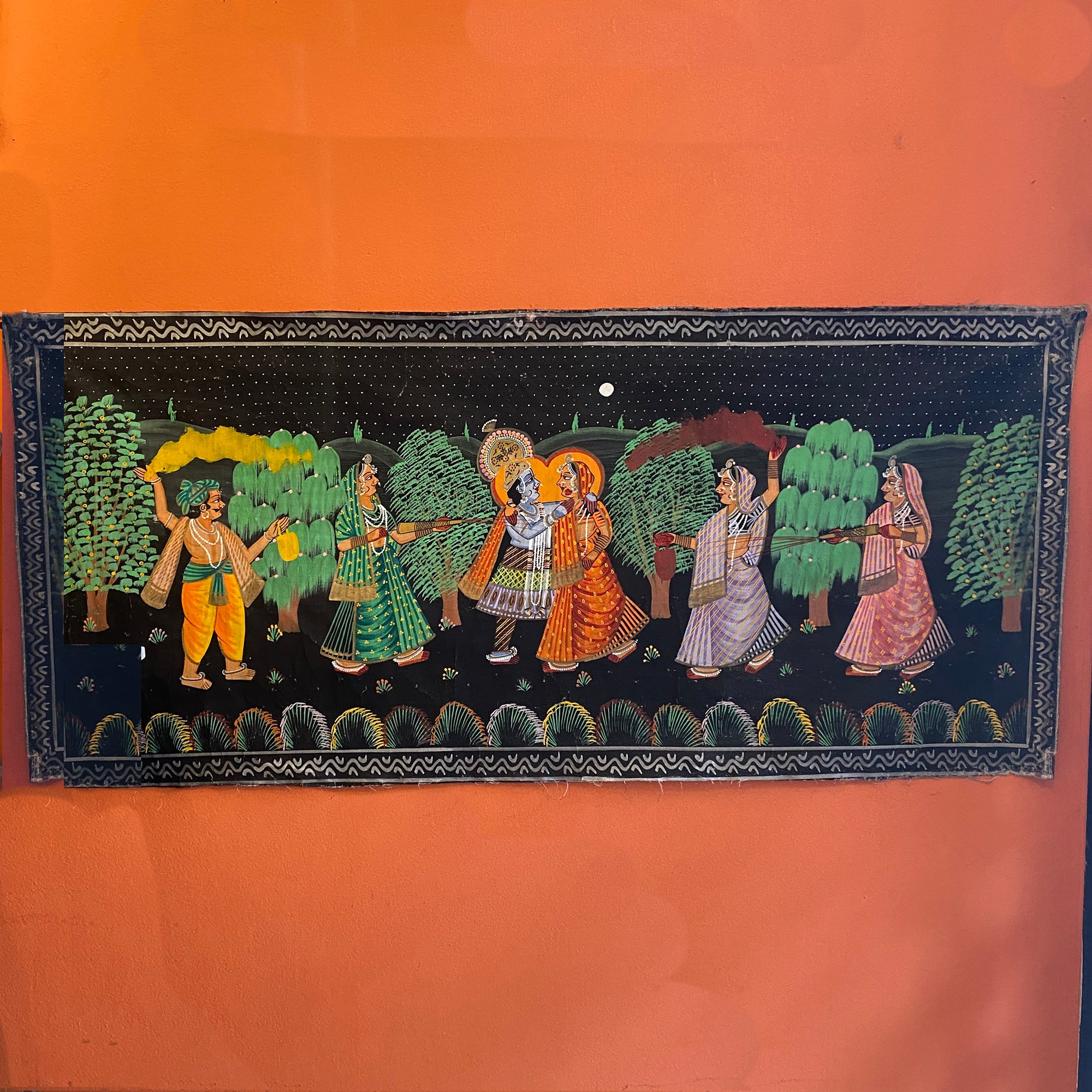 Holi Painting - Vintage India NYC