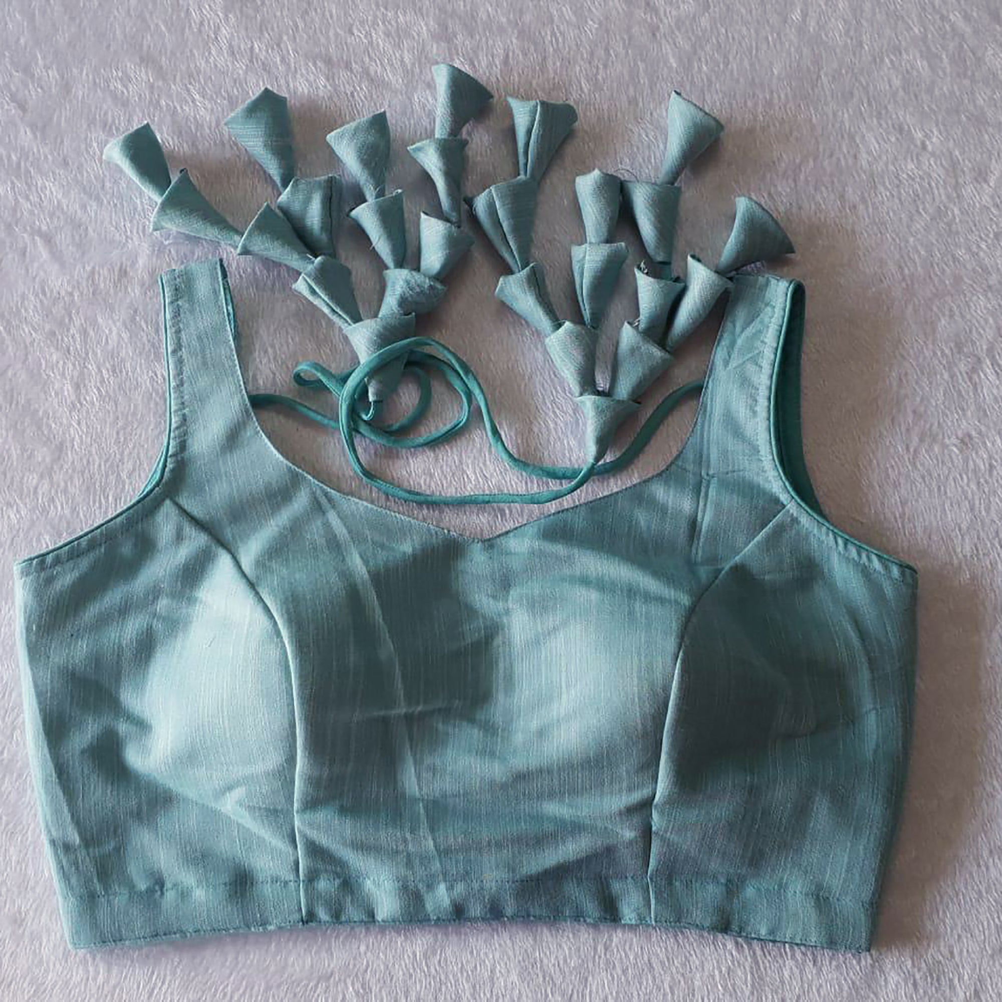 Linen Cotton Choli Blouses-7 Colors - Vintage India NYC