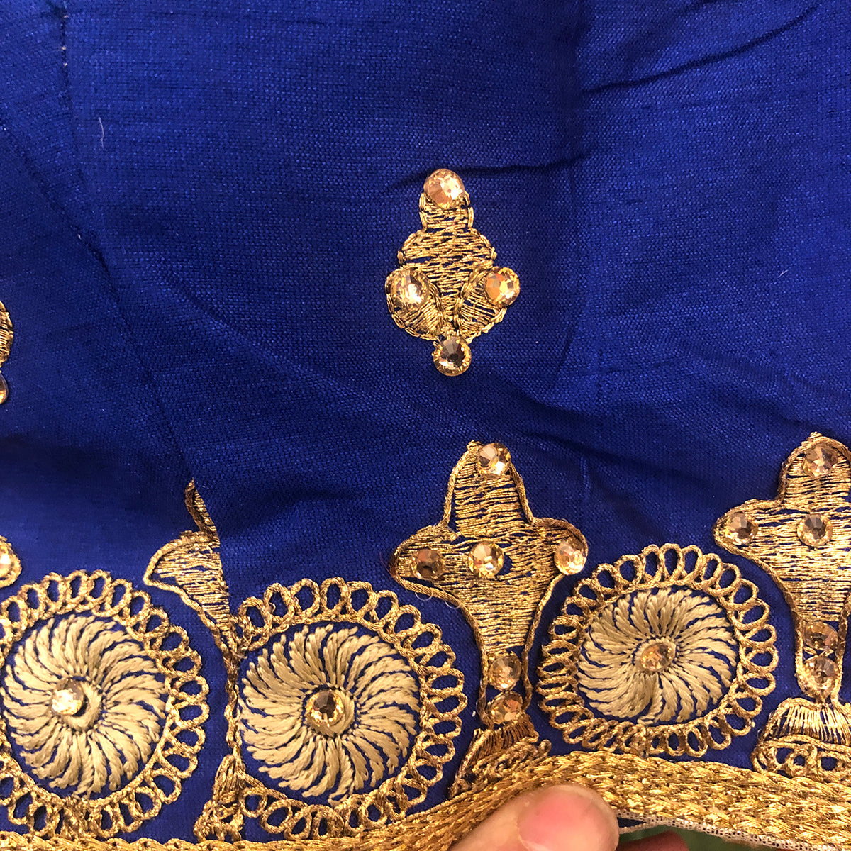 IE Gold Embroidered Choli Blouse - Vintage India NYC