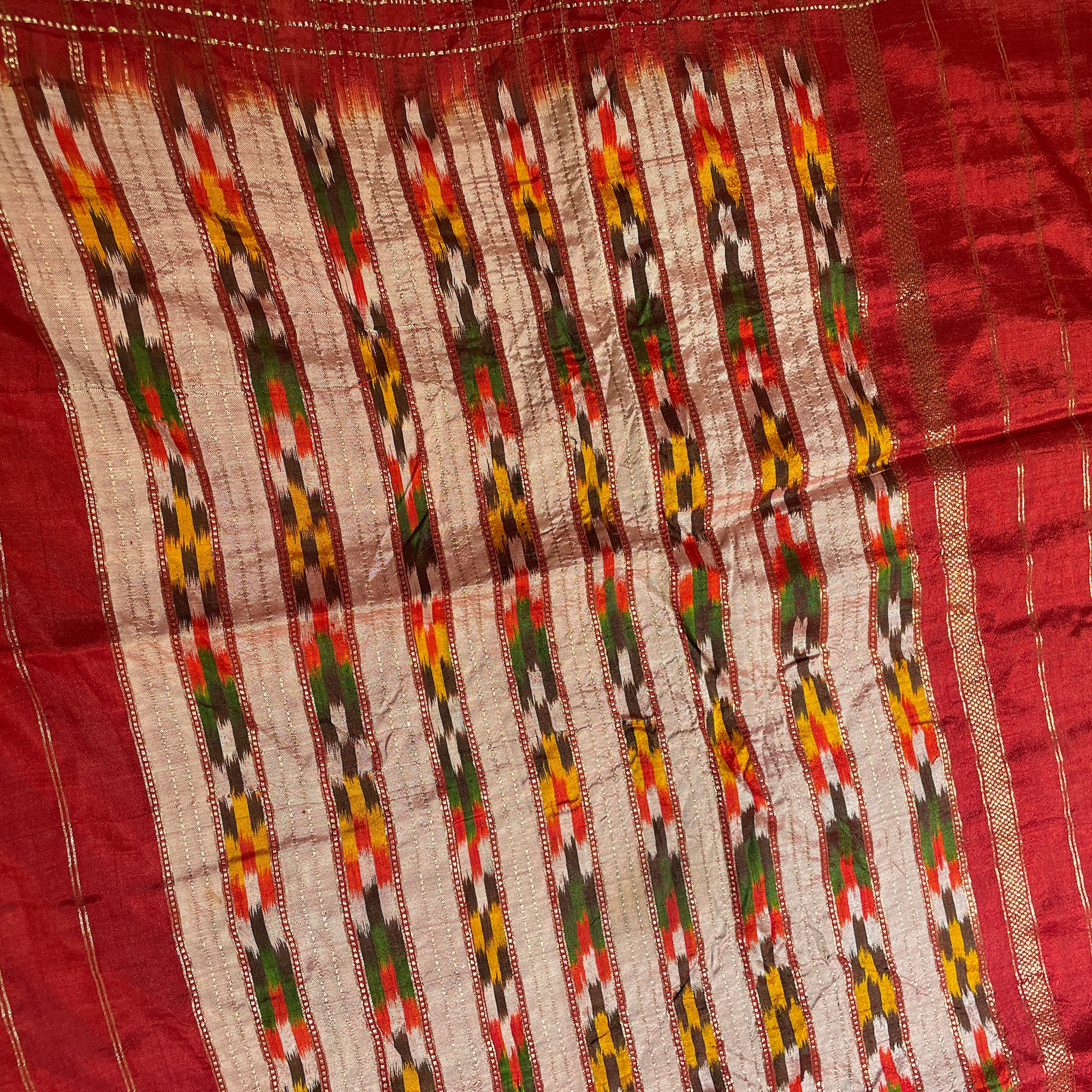 Silk Ikat Saree - Vintage India NYC