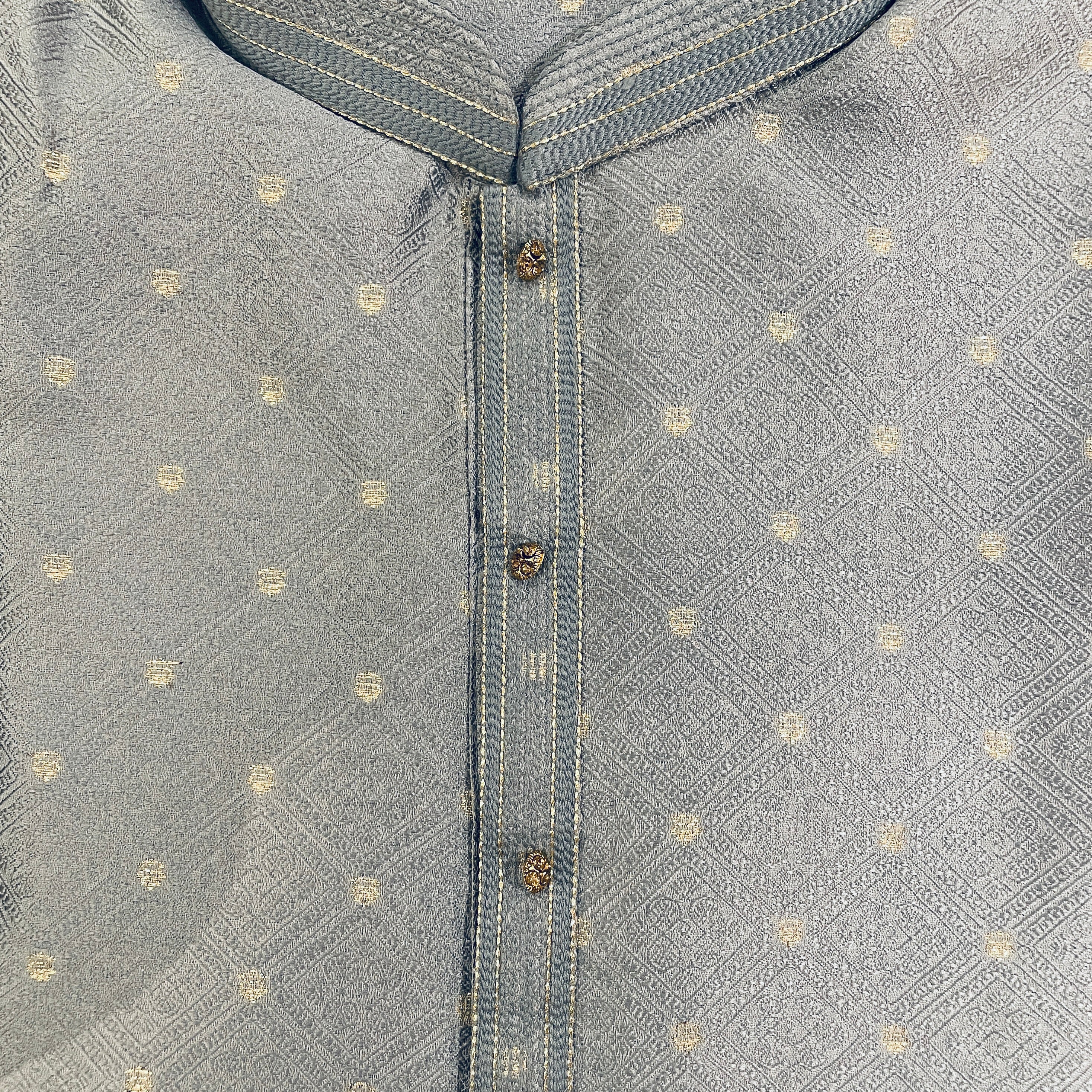 YD Diamond Brocade Kurta - 2 colors - Vintage India NYC