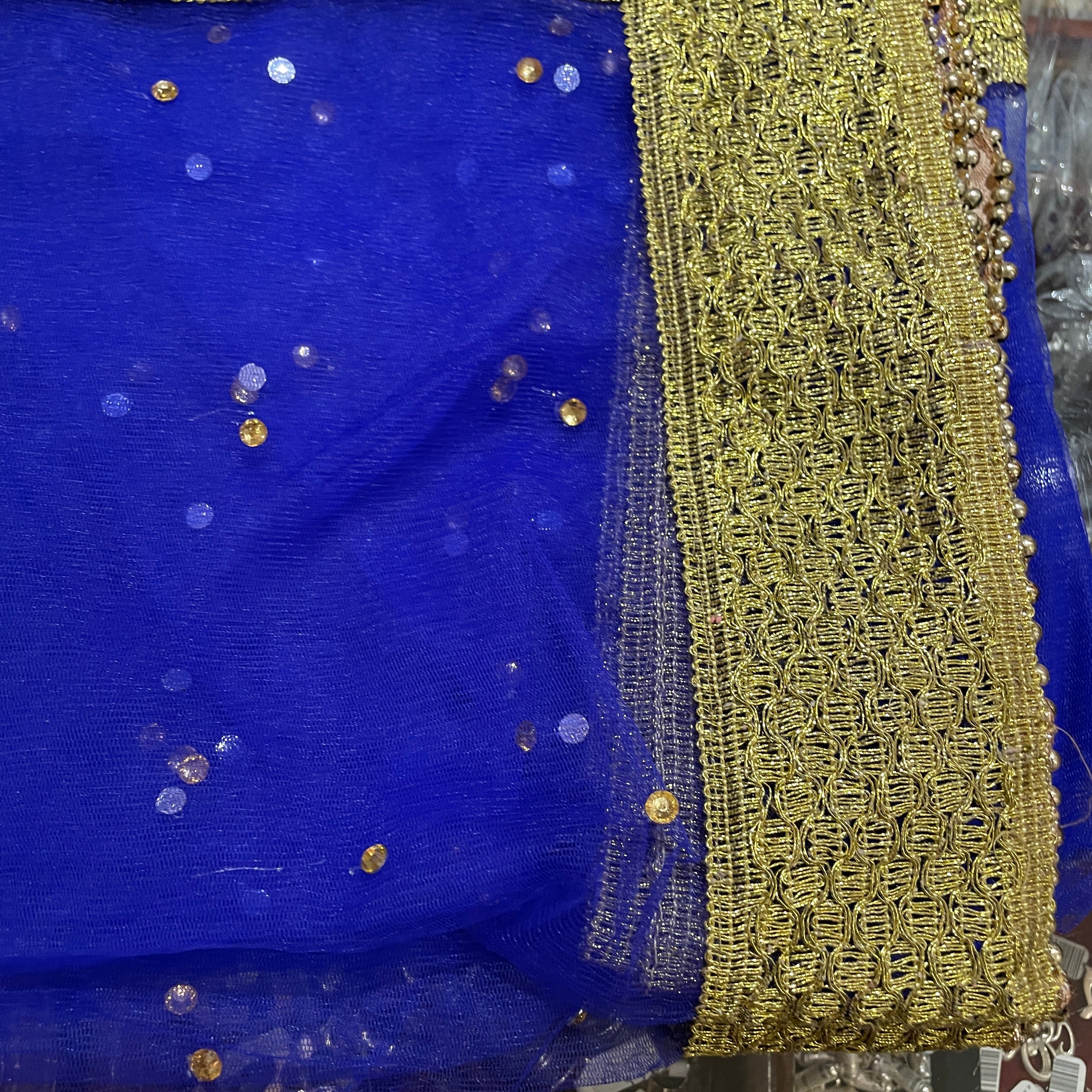DT Stonework Dupatta - Vintage India NYC
