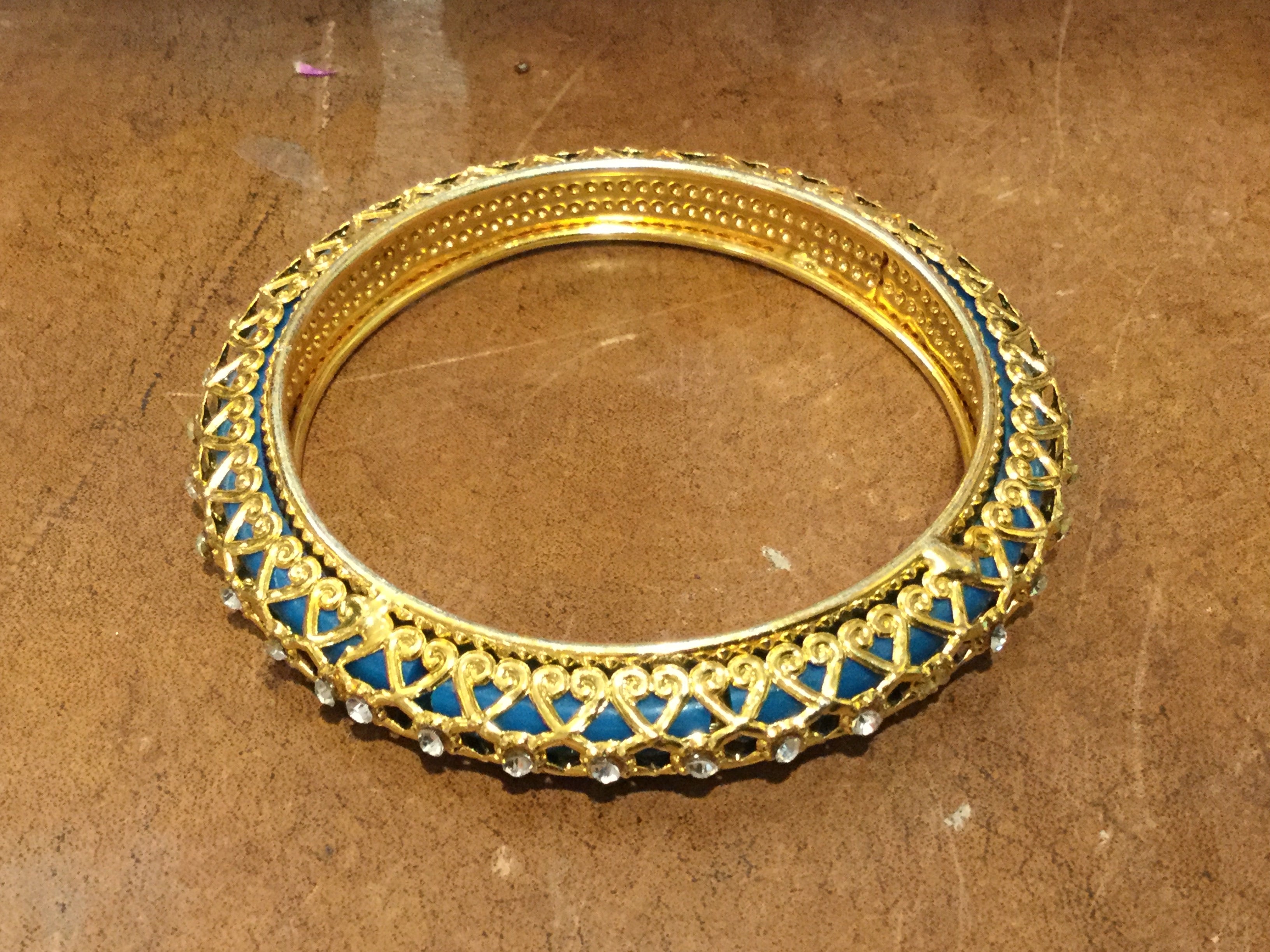 IF 30 Gold Bangle - Vintage India NYC