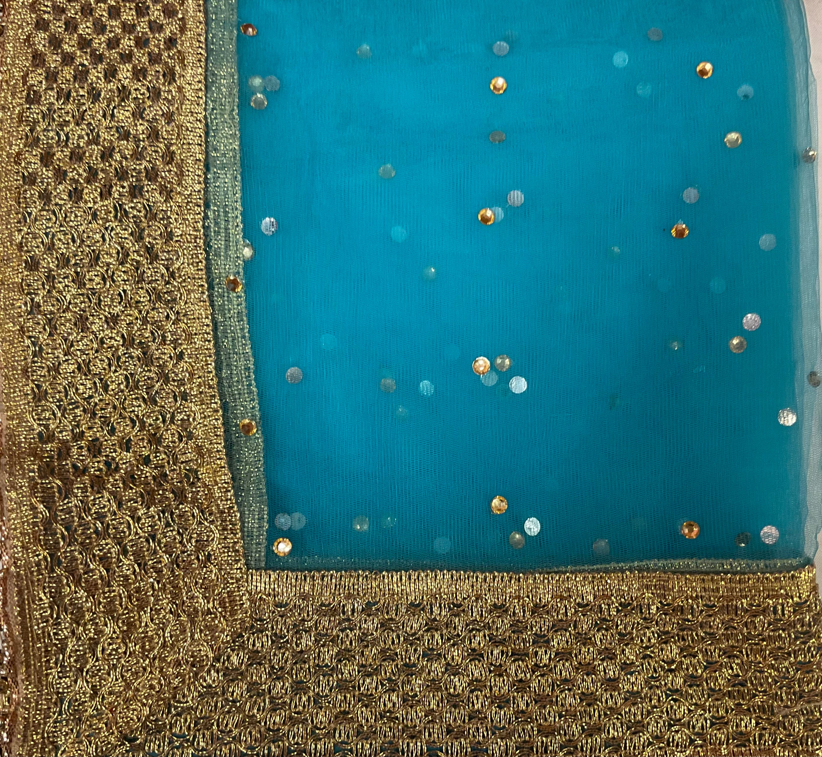 DT Stonework Dupatta - Vintage India NYC
