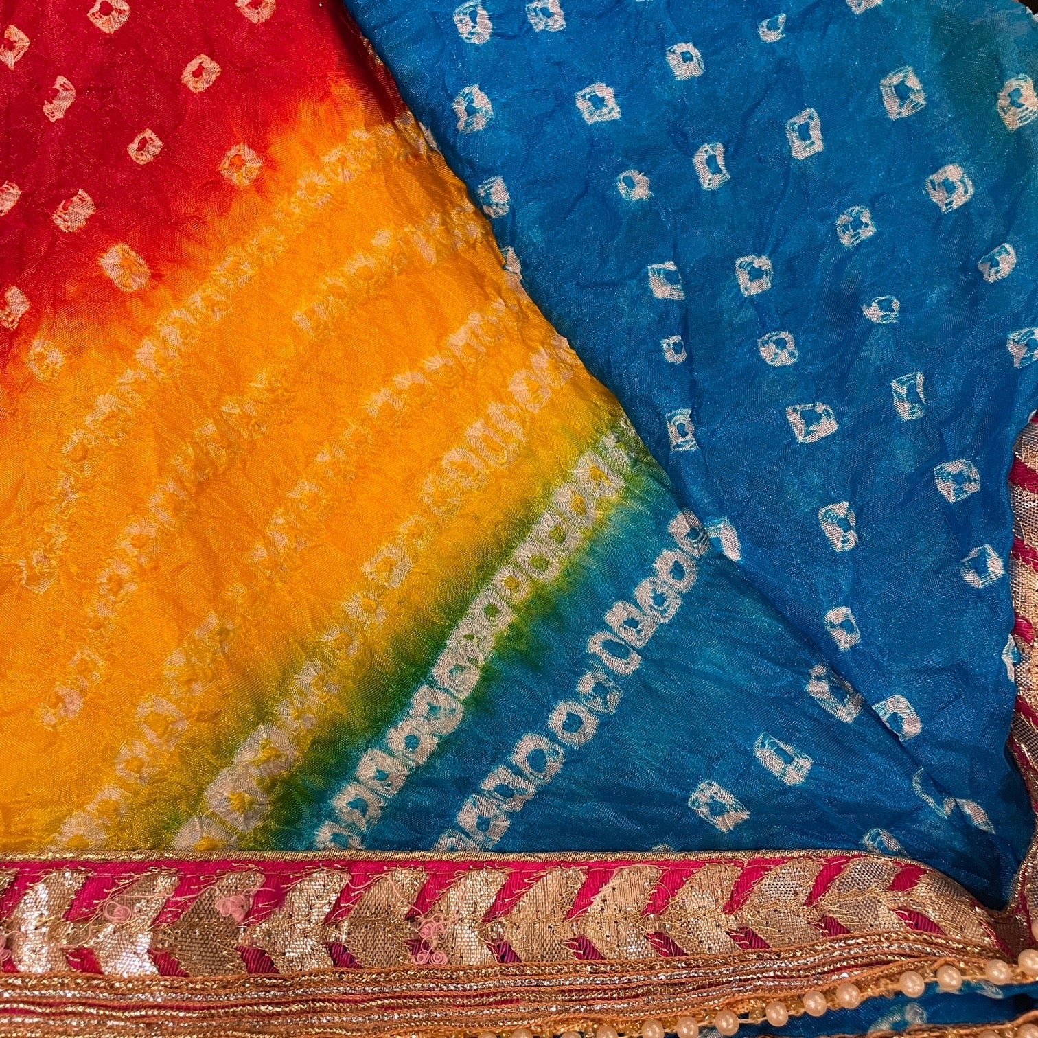 IE Bandhani Scarves - Vintage India NYC