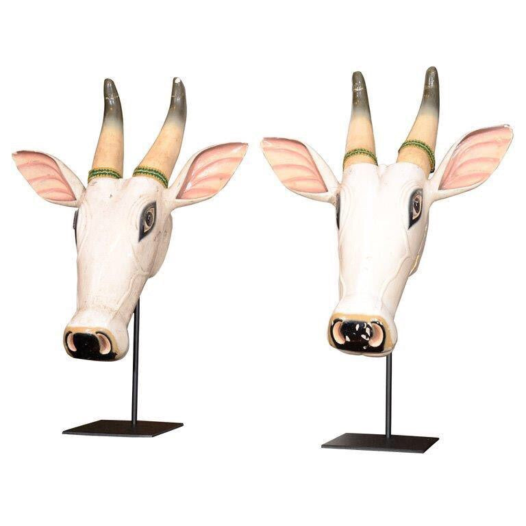 Vintage Nandi Bull Heads - Vintage India NYC