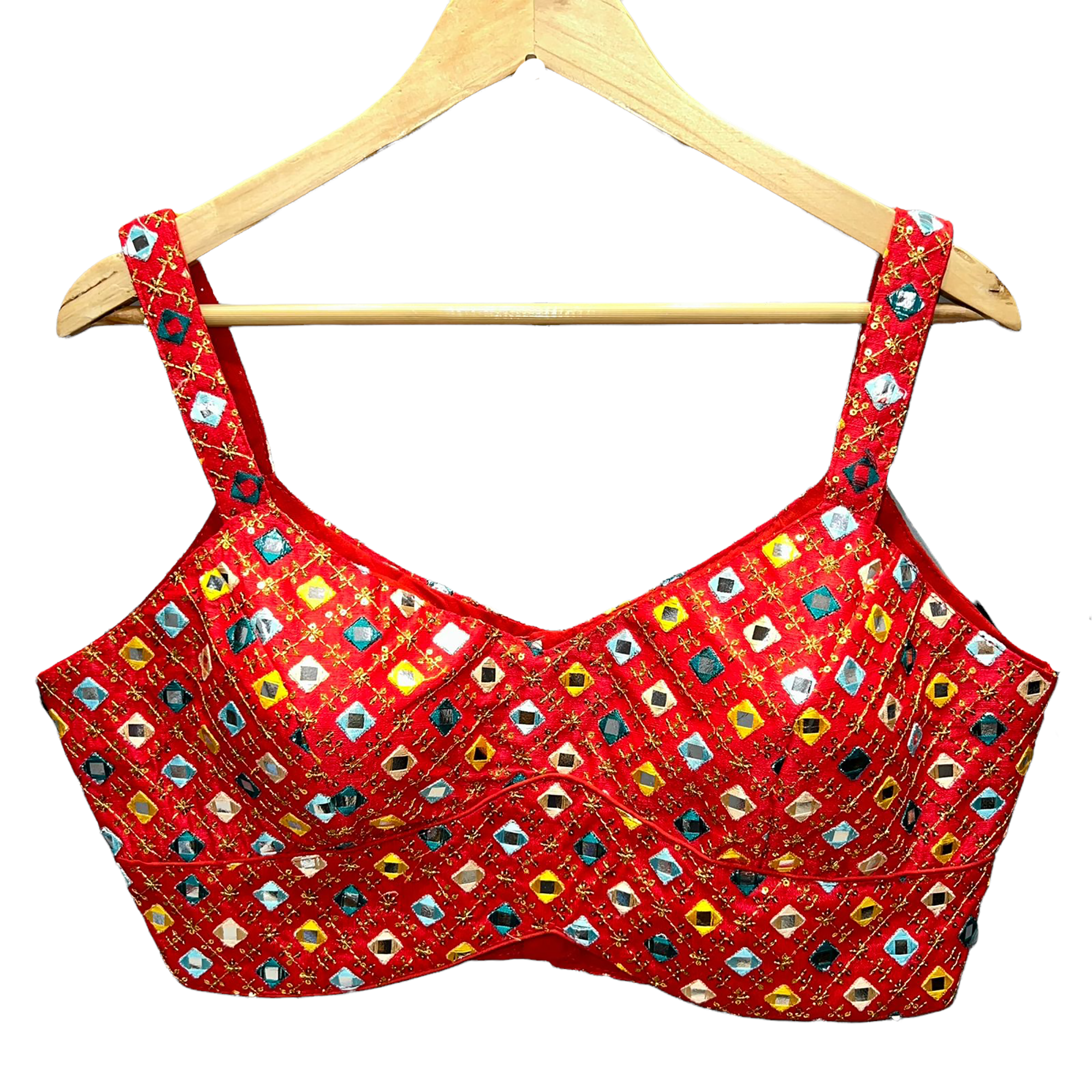 Mirrored Choli Blouse- Many Colors - Vintage India NYC