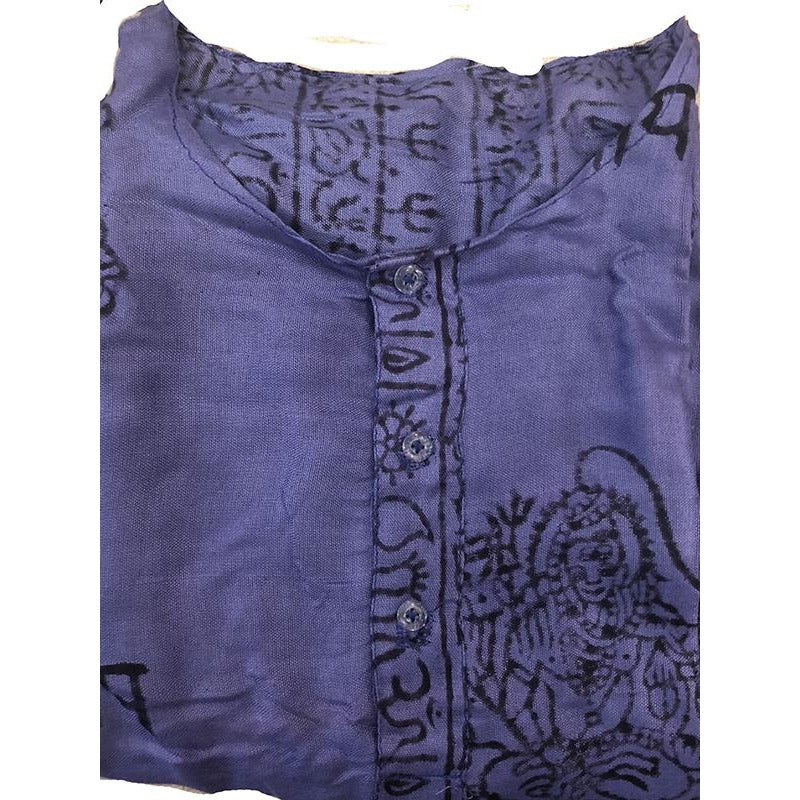 Om print shirt - Vintage India NYC