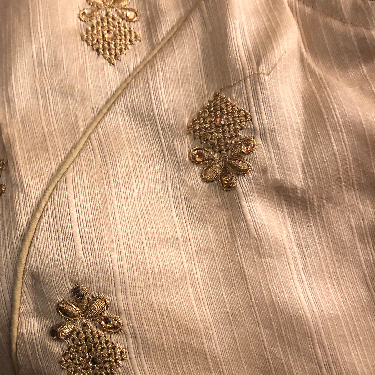 IE Gold Buti Choli Blouse - Vintage India NYC