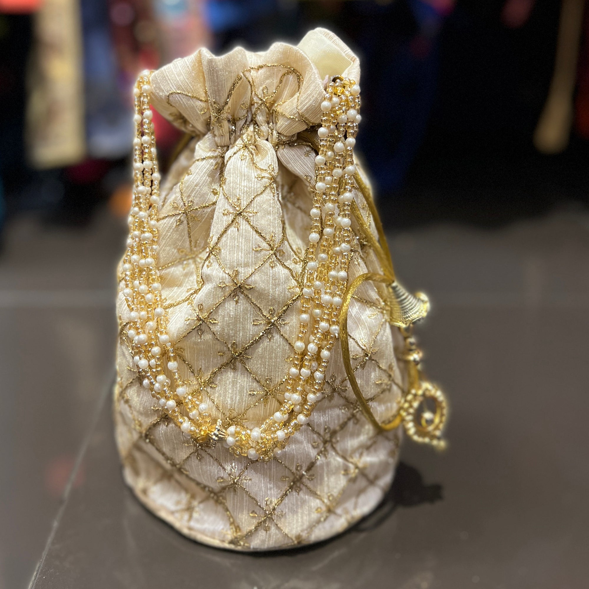 DT Diamond Potli Bags - Vintage India NYC
