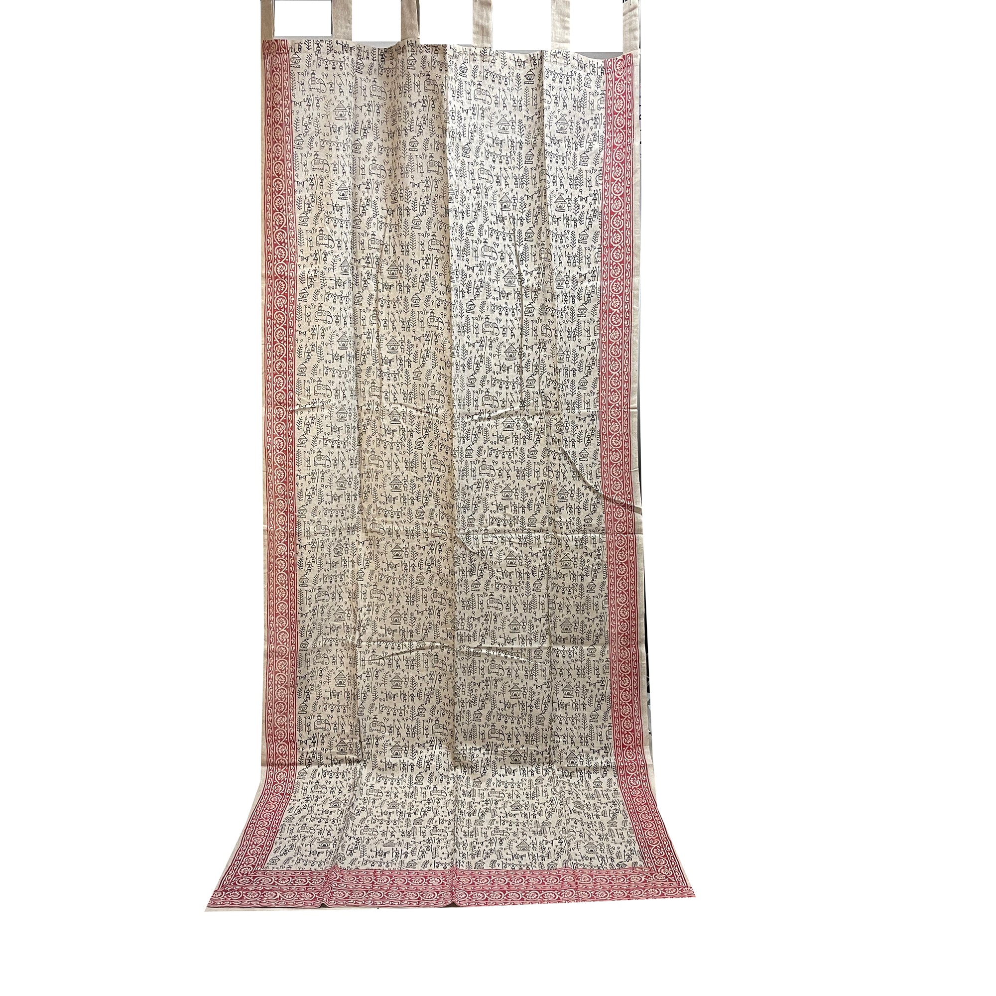 Jute Curtain Pairs- 4 Styles - Vintage India NYC
