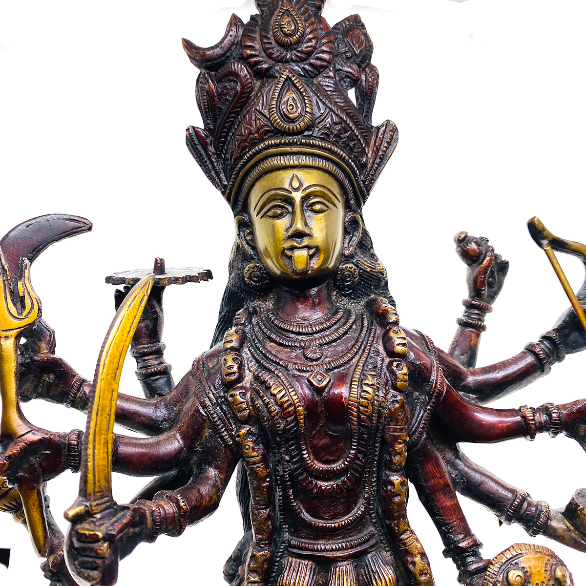 GM Brass Kali 14.5 inches - Vintage India NYC