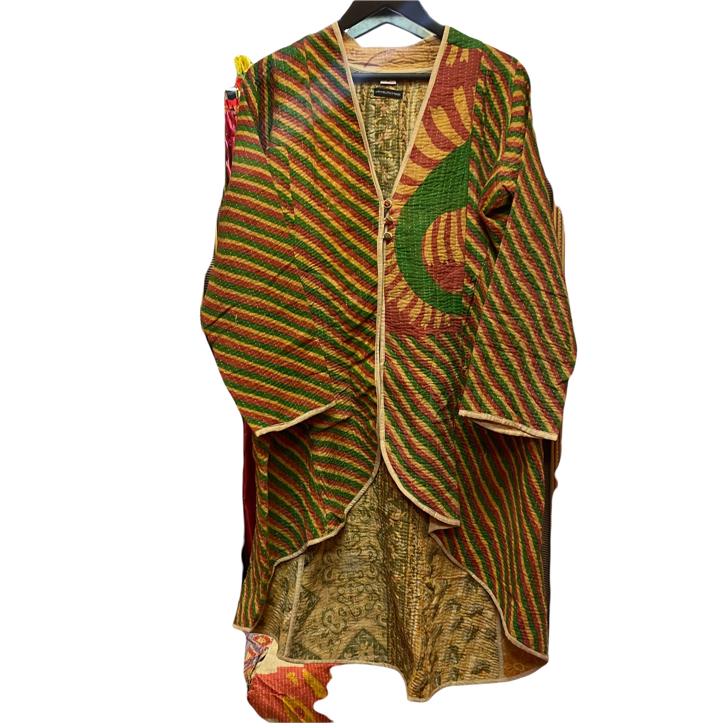 Long Kantha Coat-13 Styles - Vintage India NYC