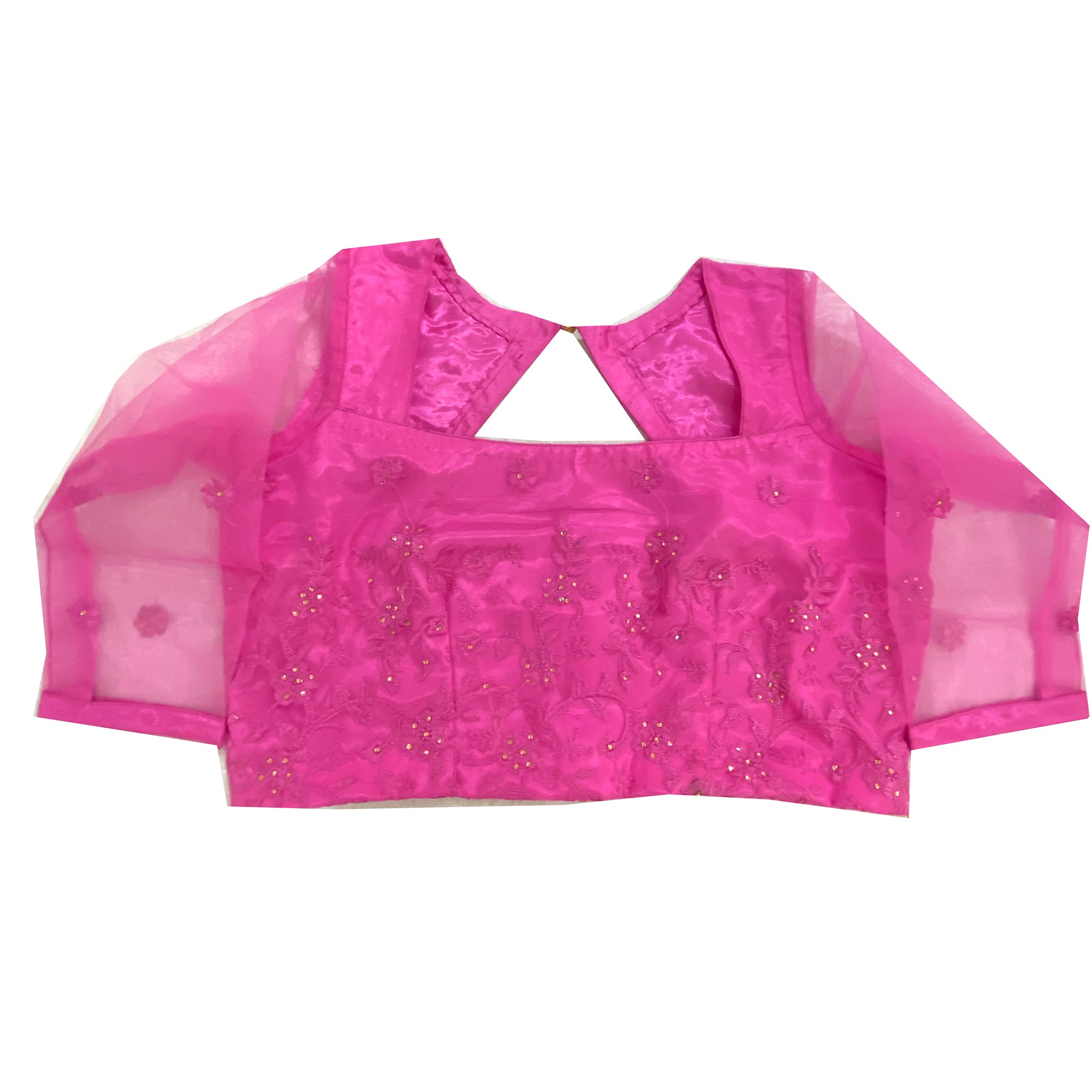 Fuchsia Choli Blouse - Vintage India NYC