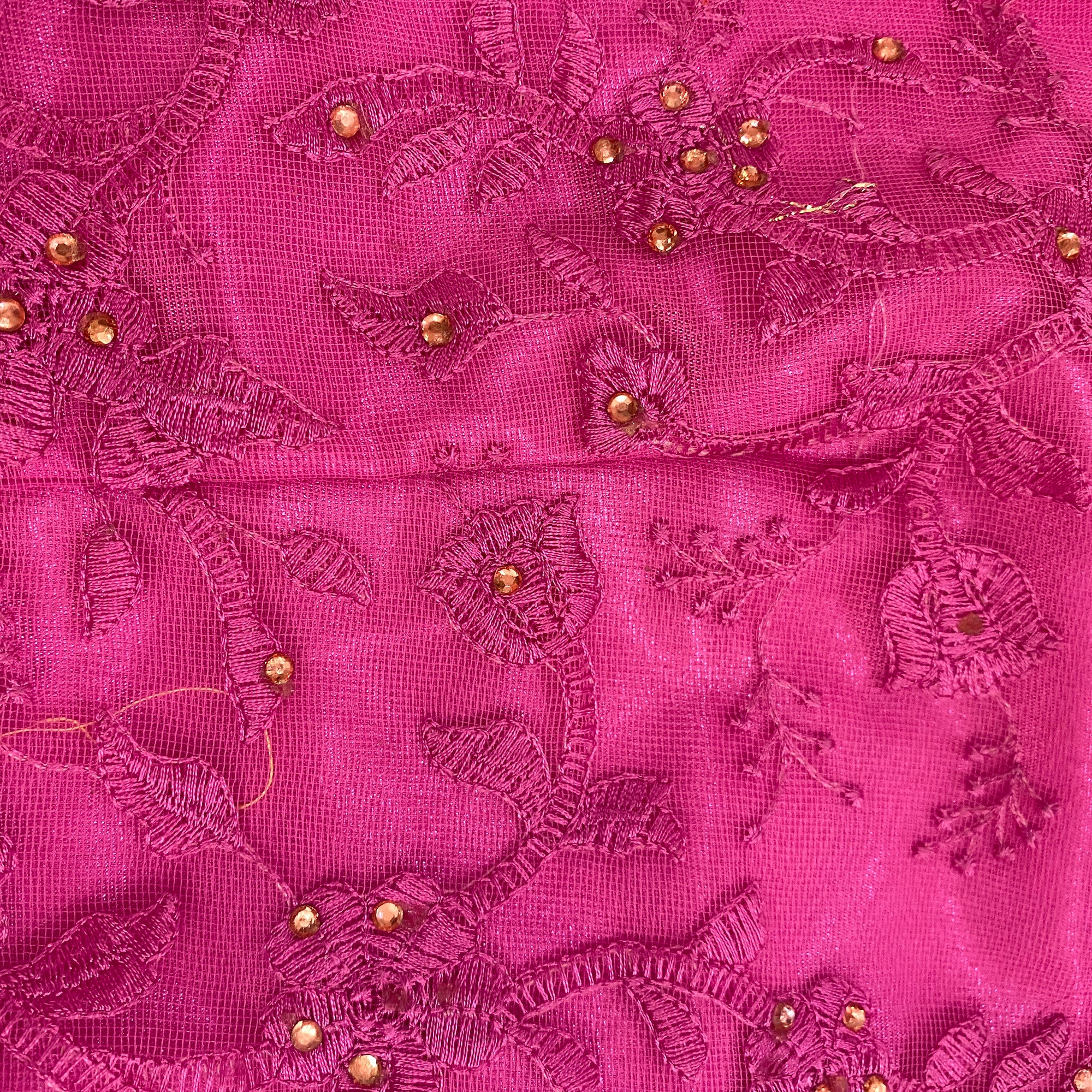 Fuchsia Choli Blouse - Vintage India NYC