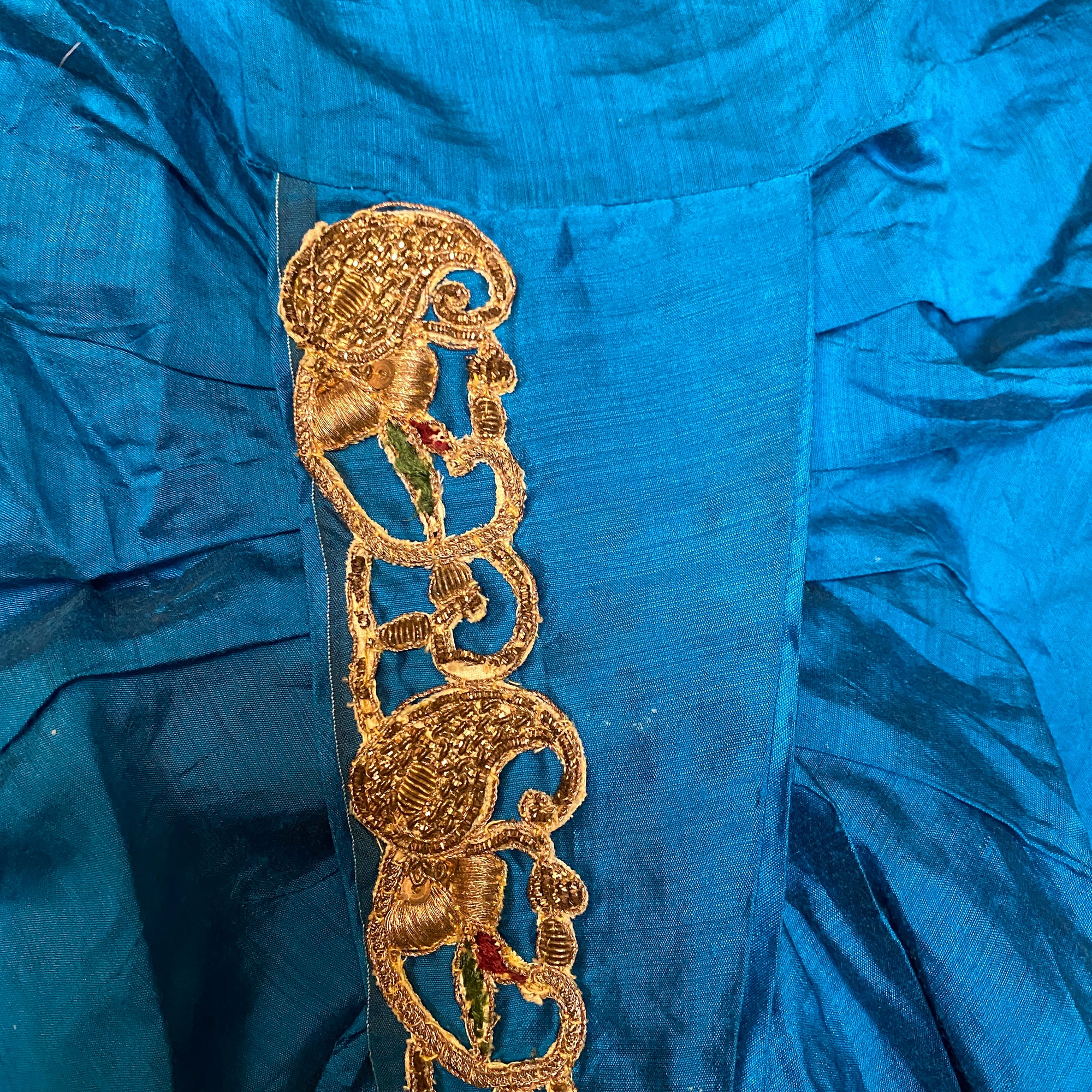 Boys Peacock Blue Krishna Costume - Vintage India NYC