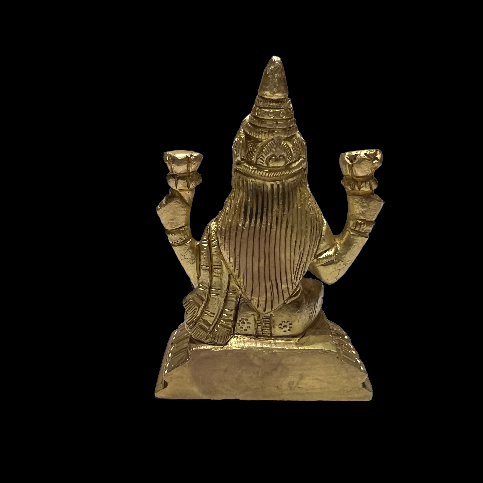 GM Brass Lakshmi 314- 3 in - Vintage India NYC