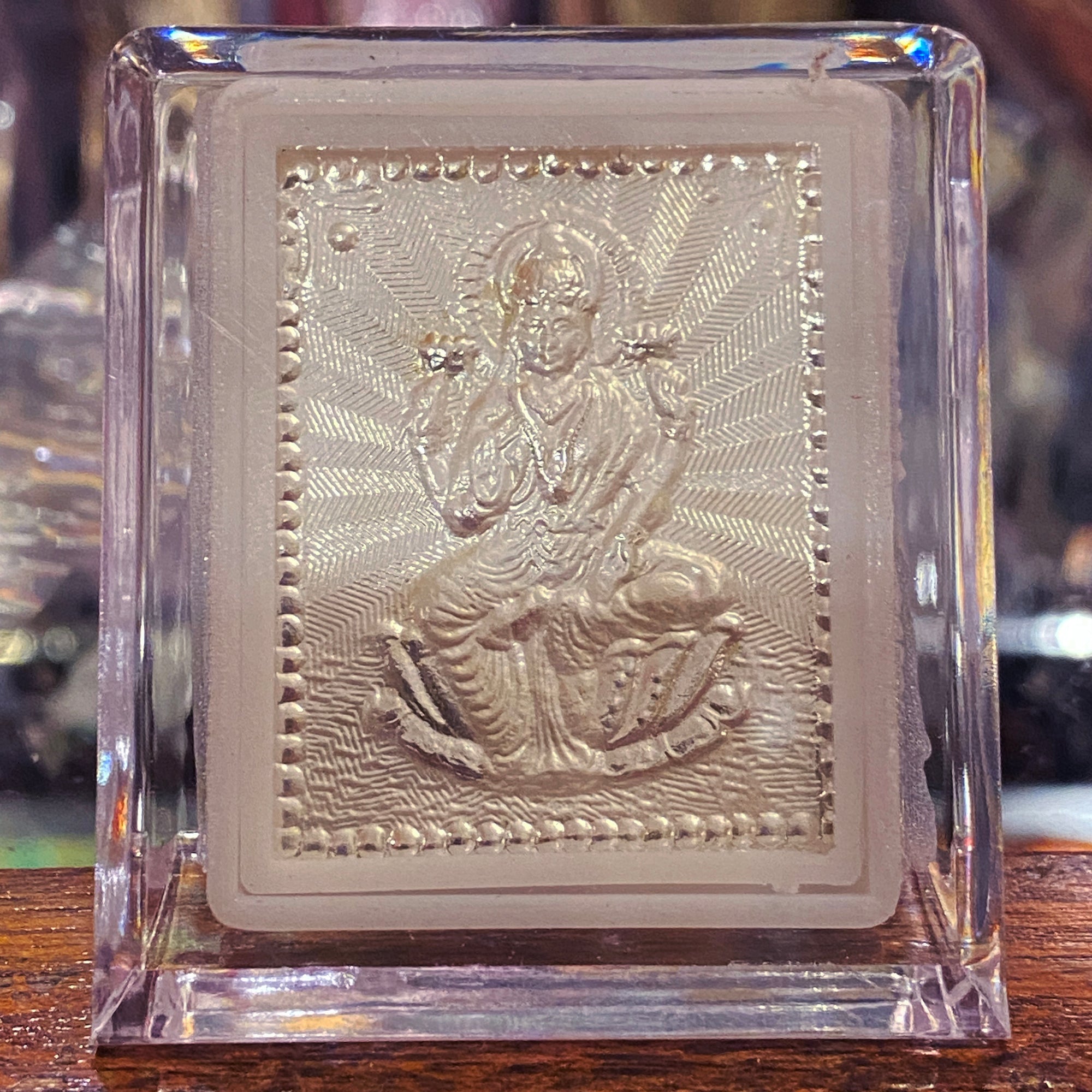 Hindu God & Goddess Religious Silver Frames AUJ Silver (.999) 21 - Vintage India NYC