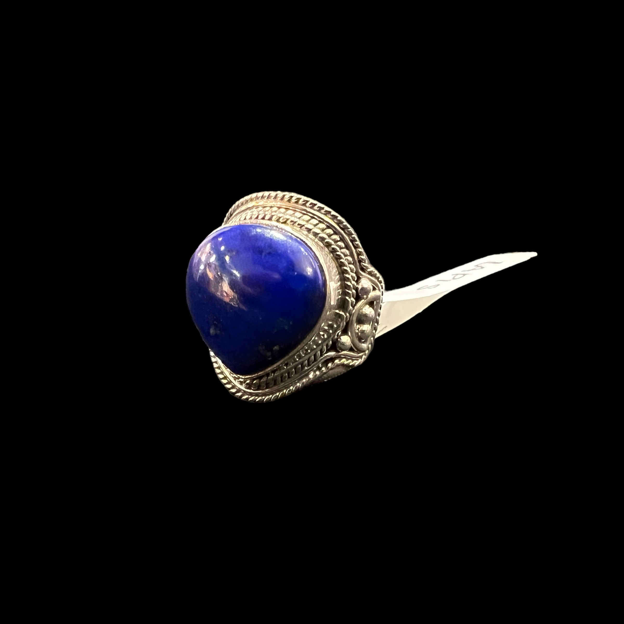 CT Medium Silver Stone Rings 3 - Vintage India NYC