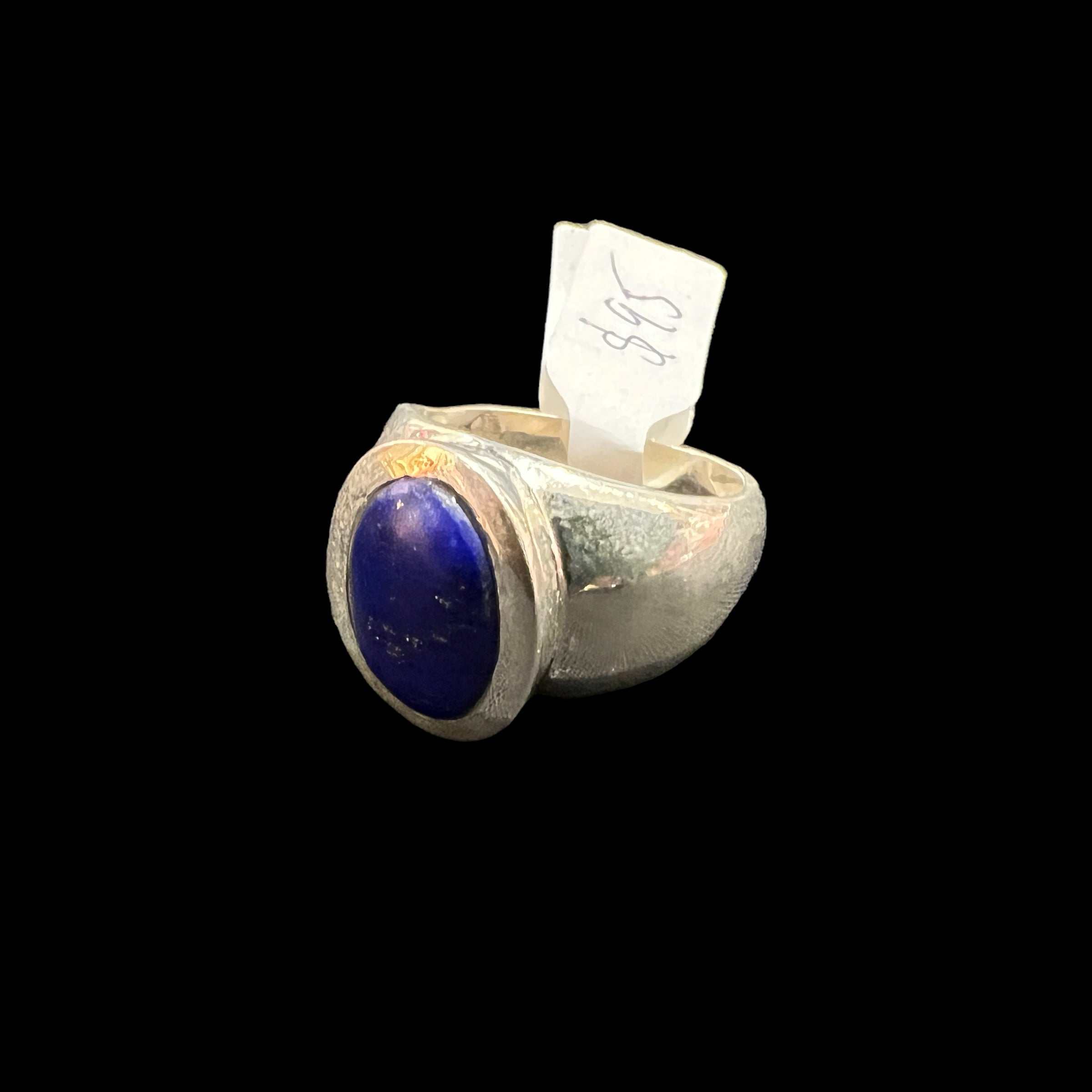 CT Medium Silver Stone Rings 2 - Vintage India NYC