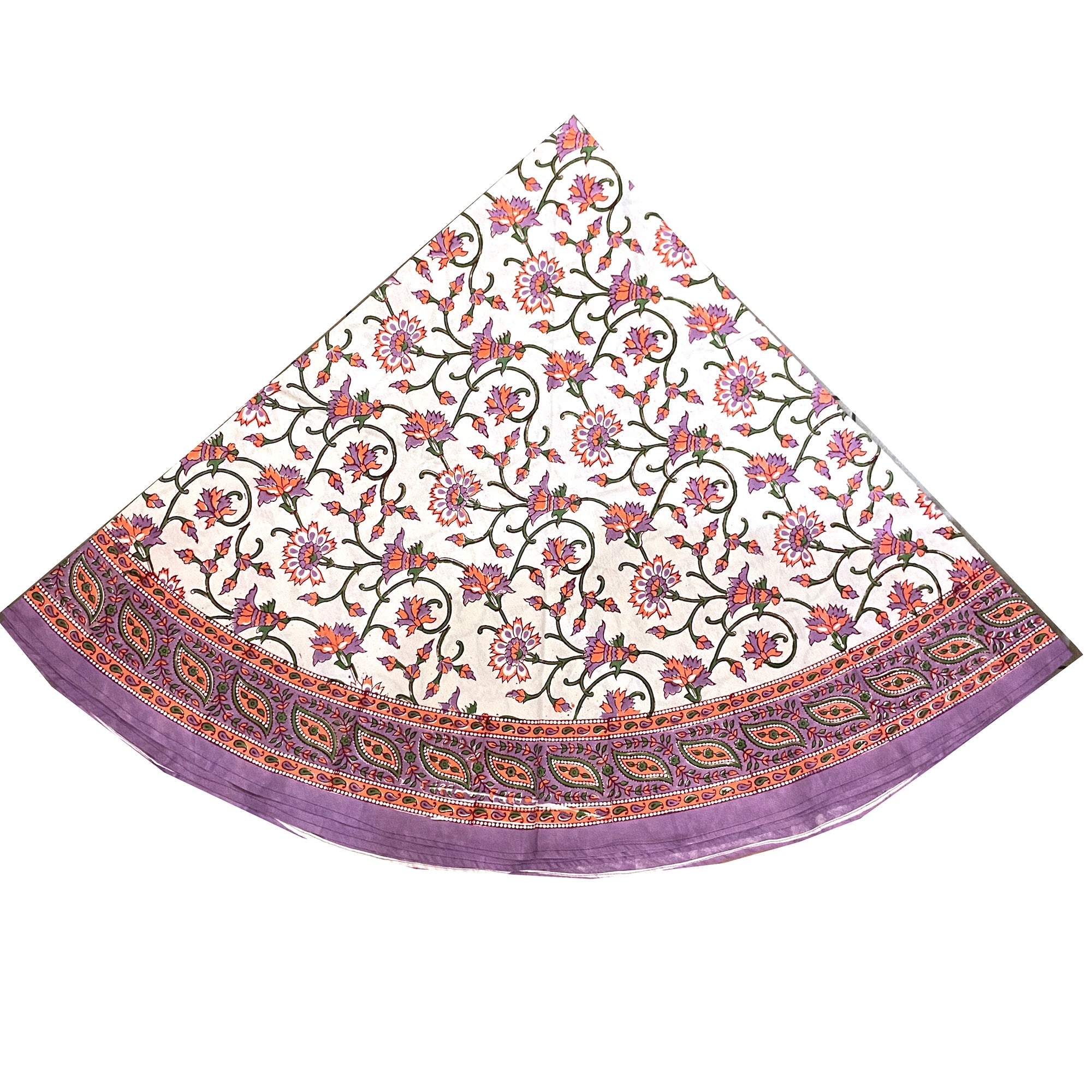 Round Tablecloth-Lavender 66 inch - Vintage India NYC