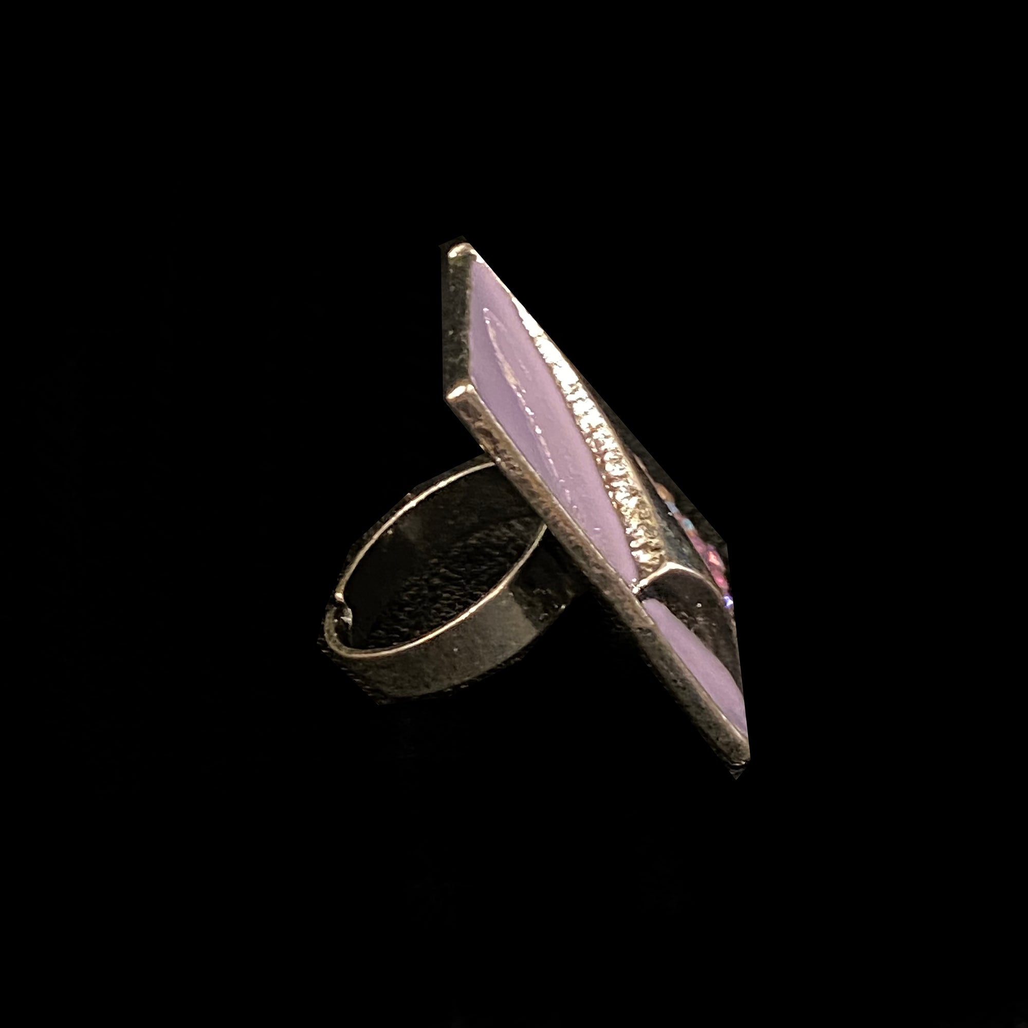 Rectangle Cocktail Ring-2 colors - Vintage India NYC