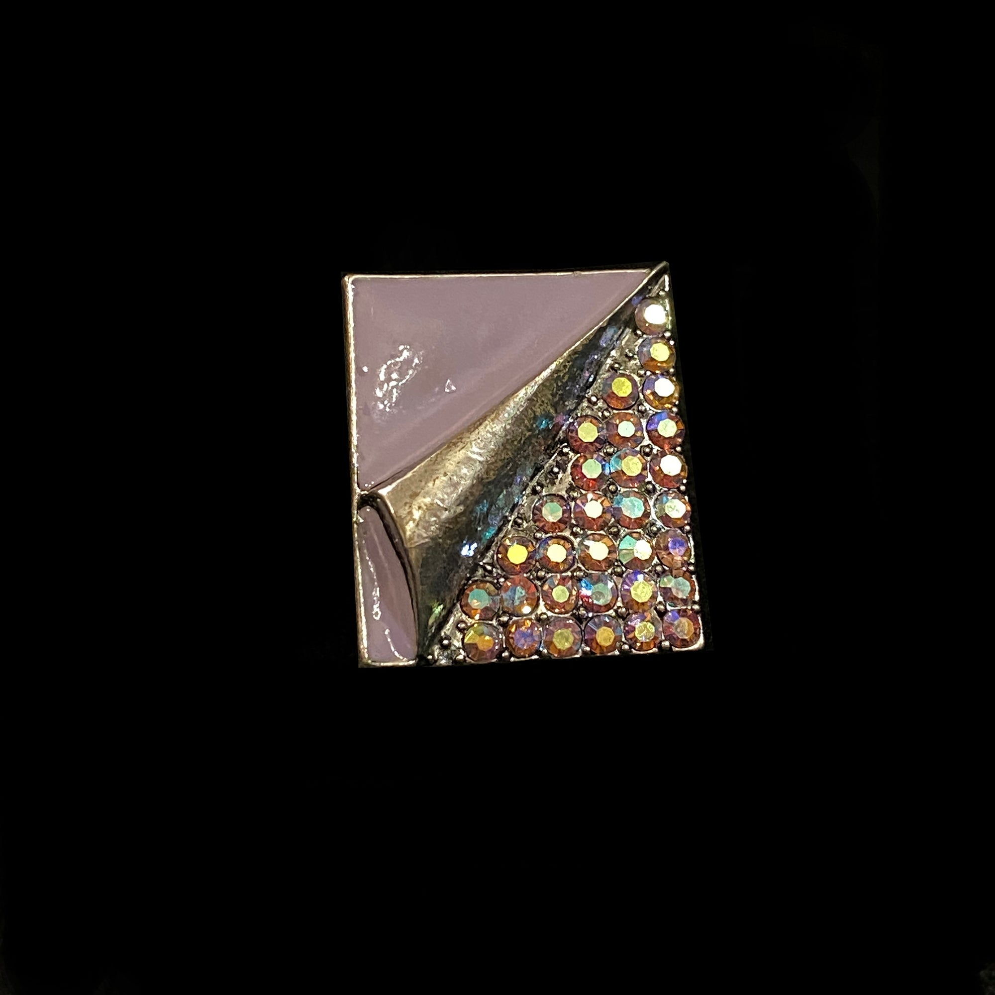Rectangle Cocktail Ring-2 colors - Vintage India NYC