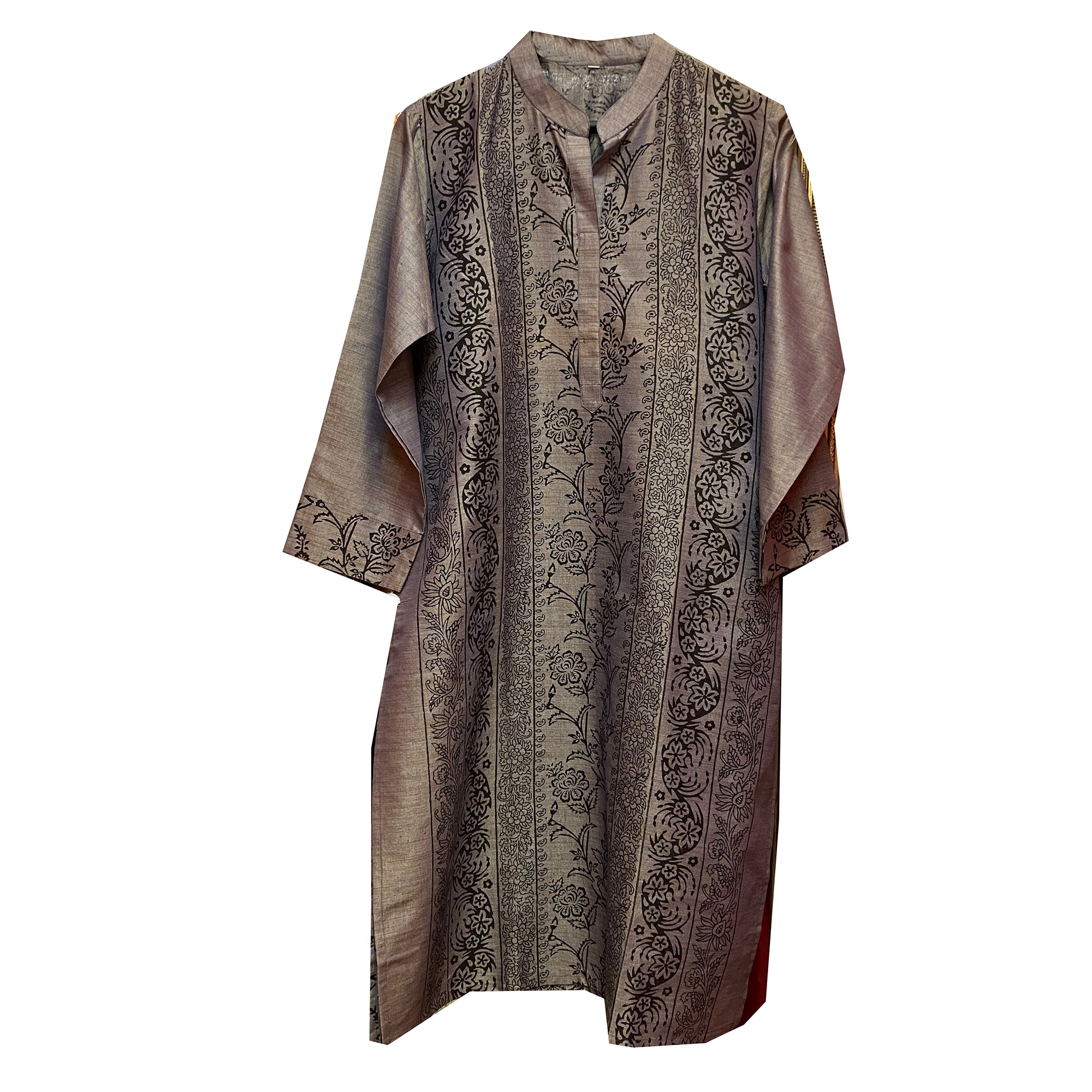Printed Kurta Top Size 44-5 Styles - Vintage India NYC