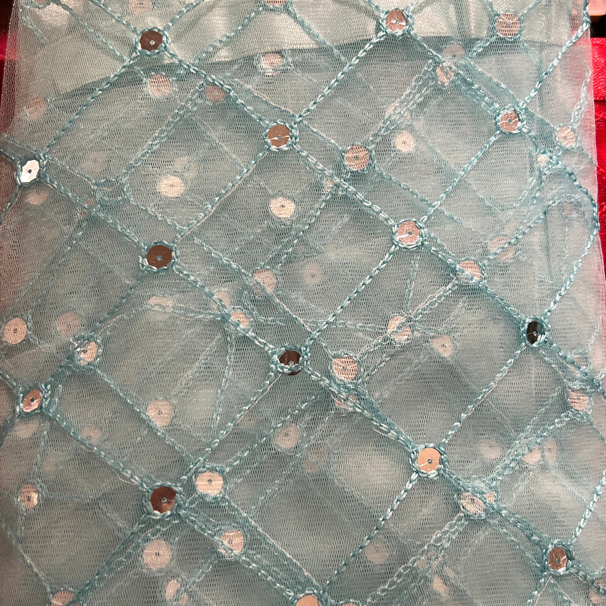 DT Sequin Dupatta - Vintage India NYC