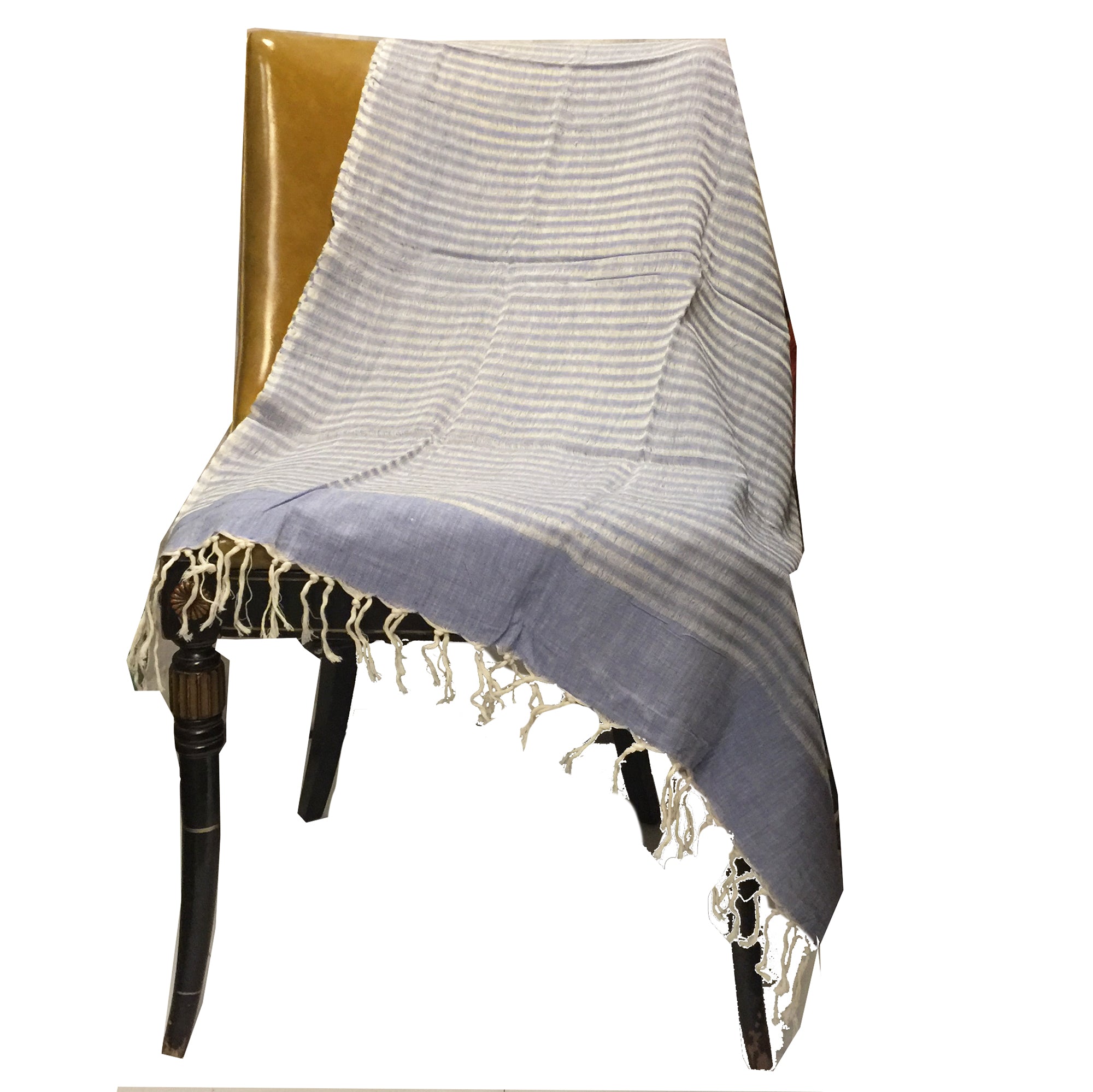 Handwoven Striped Cotton Scarves-10 Colors - Vintage India NYC