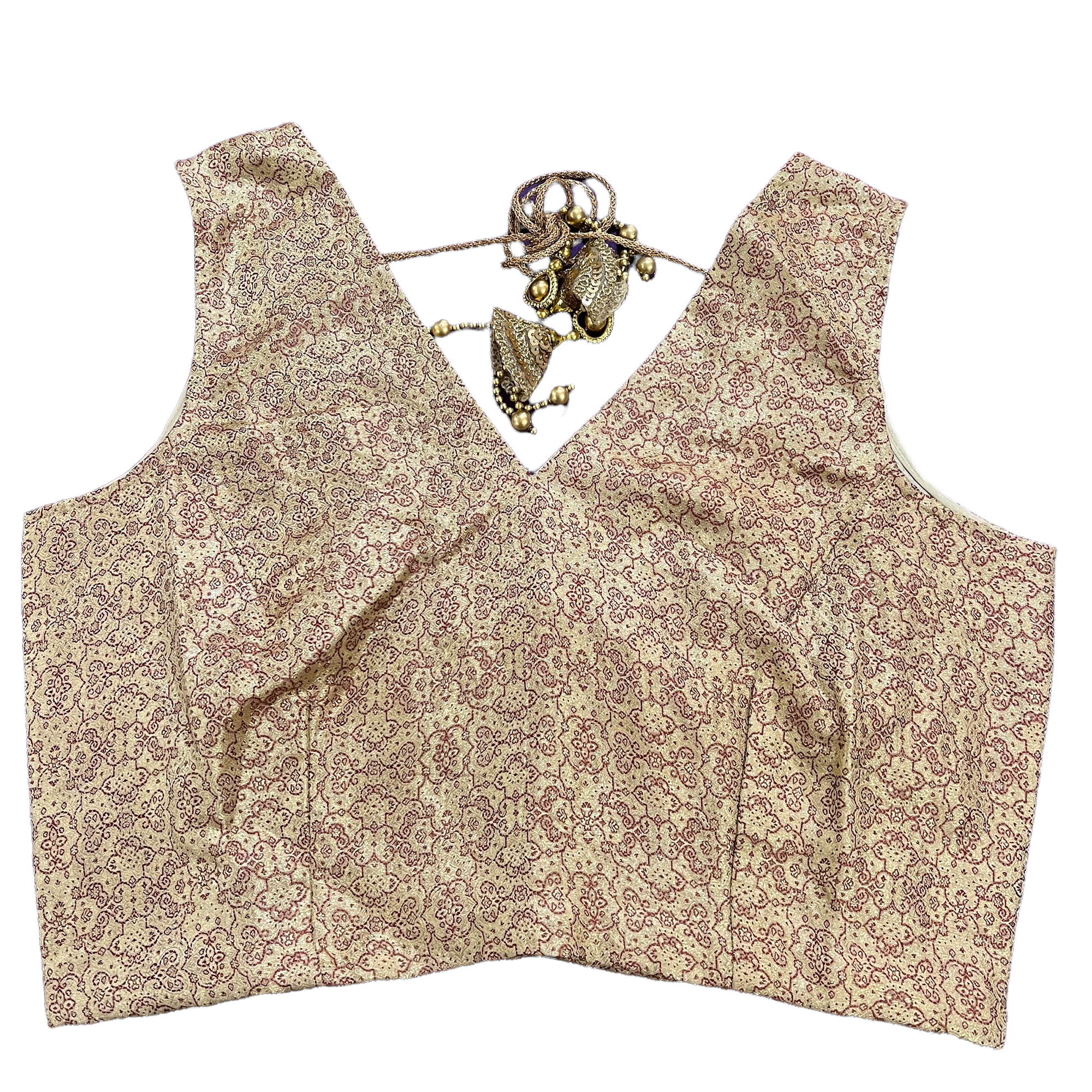 Brocade Saree Blouses-Size 36 - Vintage India NYC