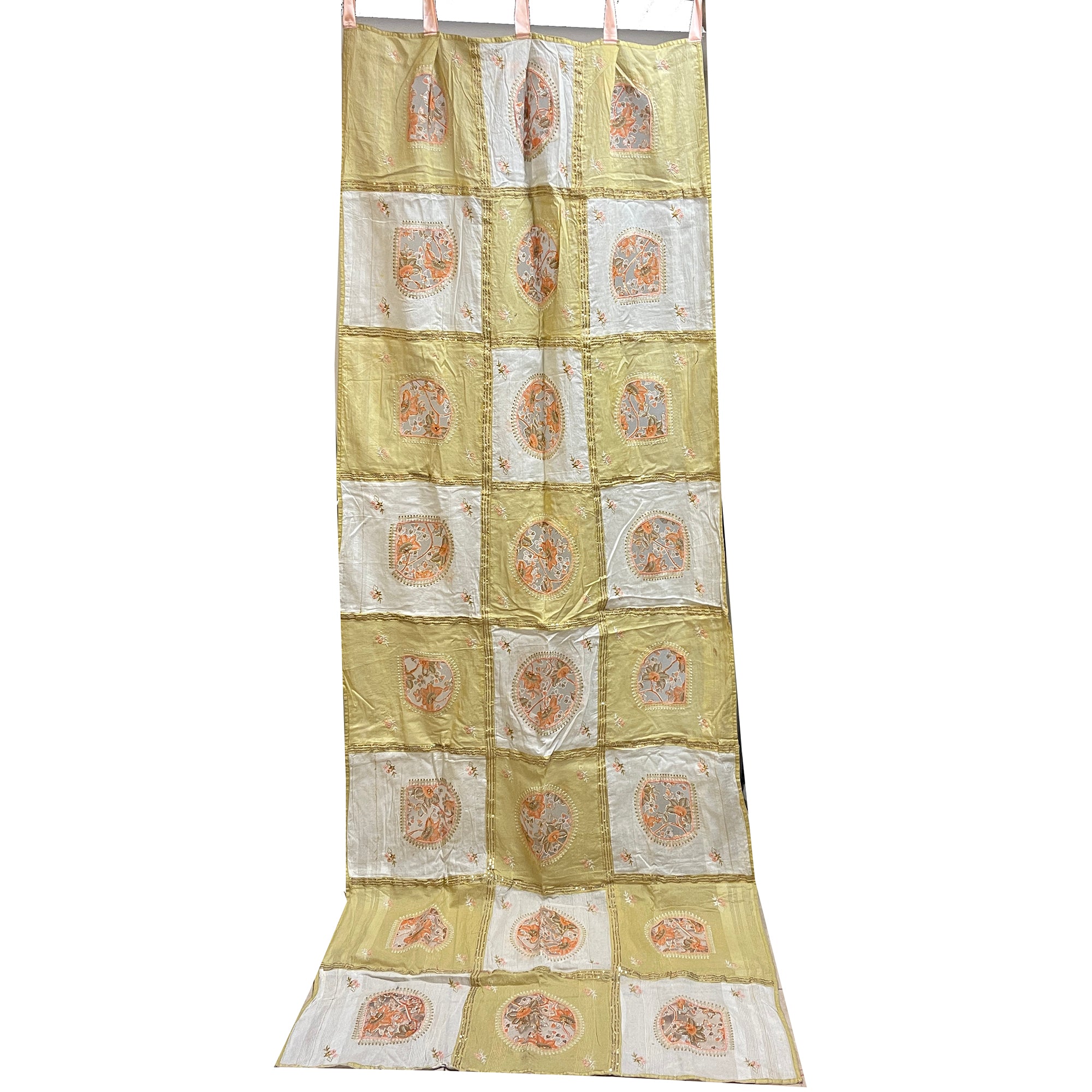 Single Curtains - Cream - 5 Styles - Vintage India NYC