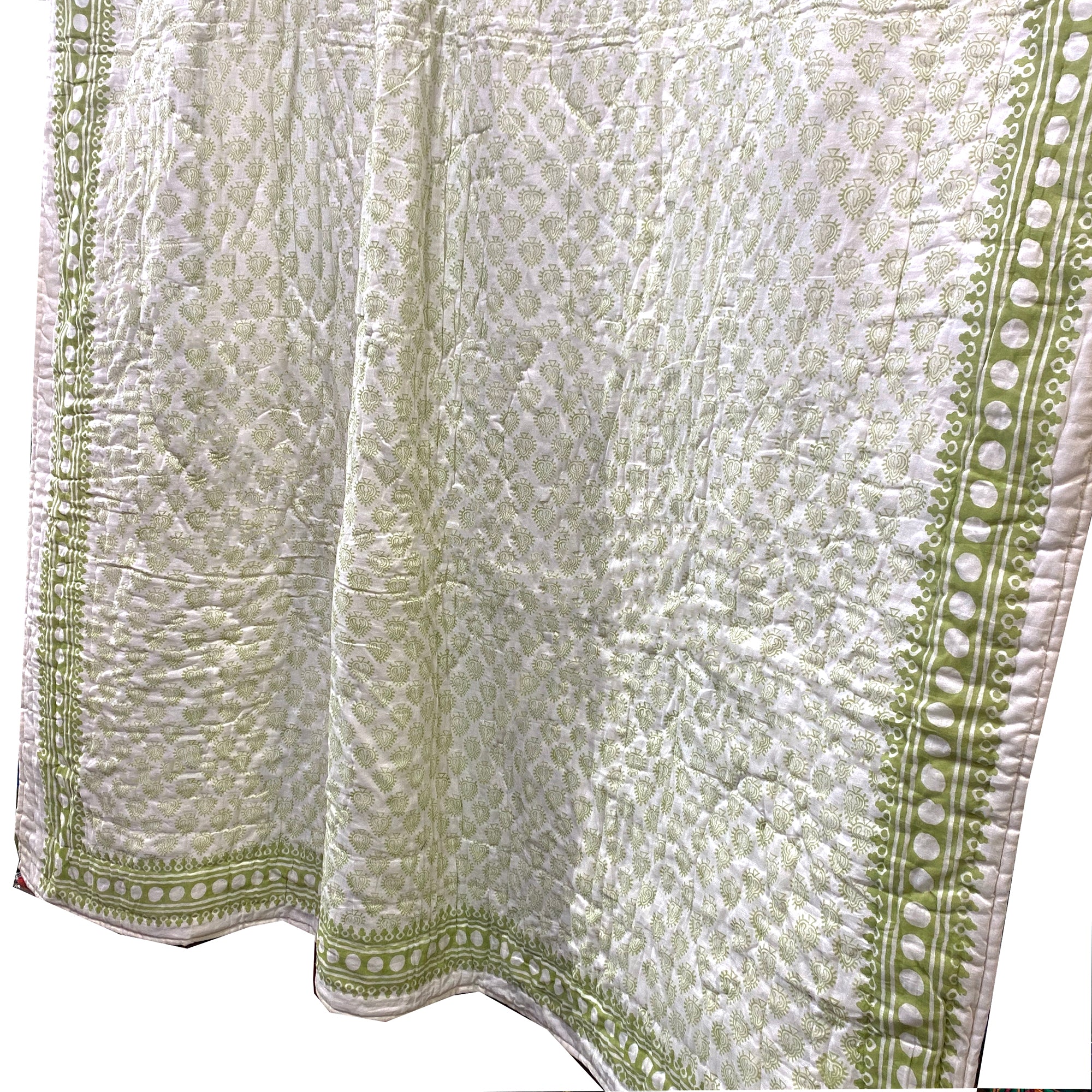 SOM Hand Block Print Quilt-Twin - Vintage India NYC