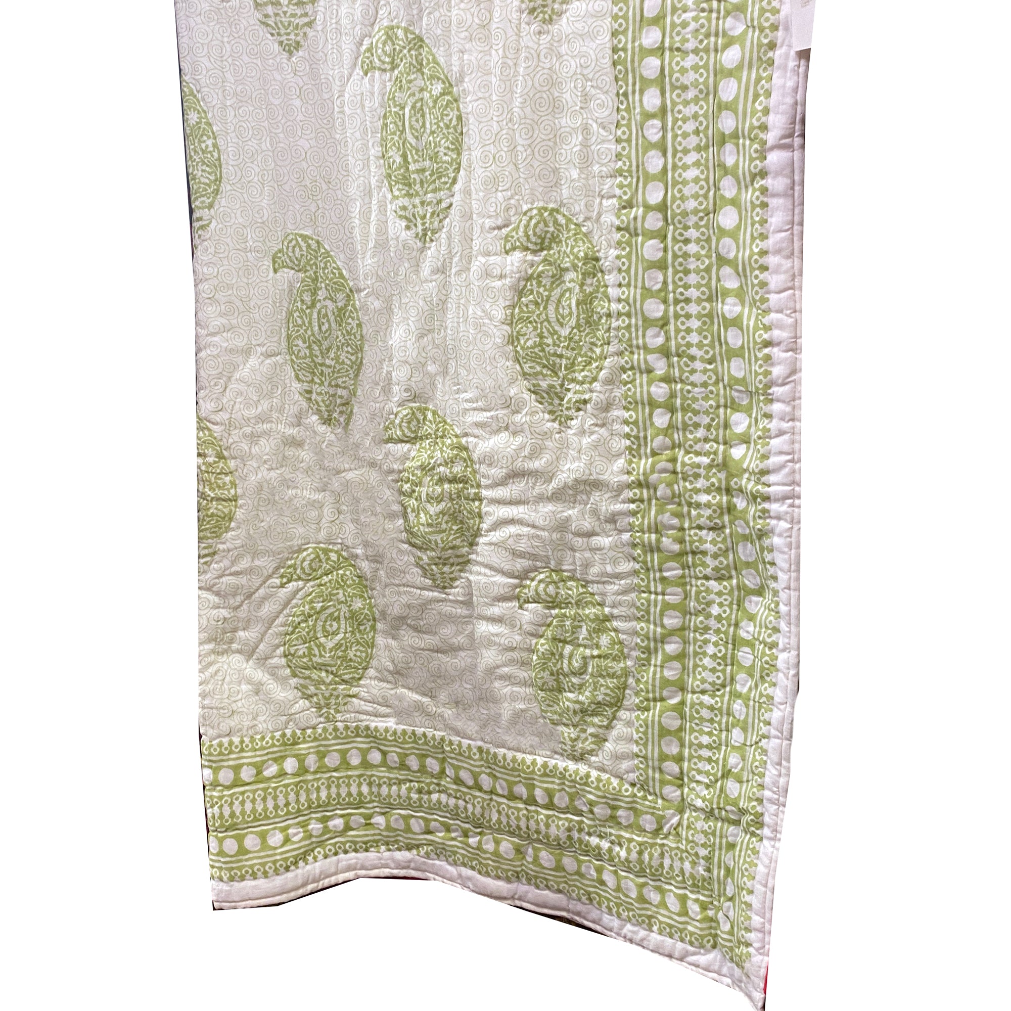 SOM Hand Block Print Quilt-Twin - Vintage India NYC