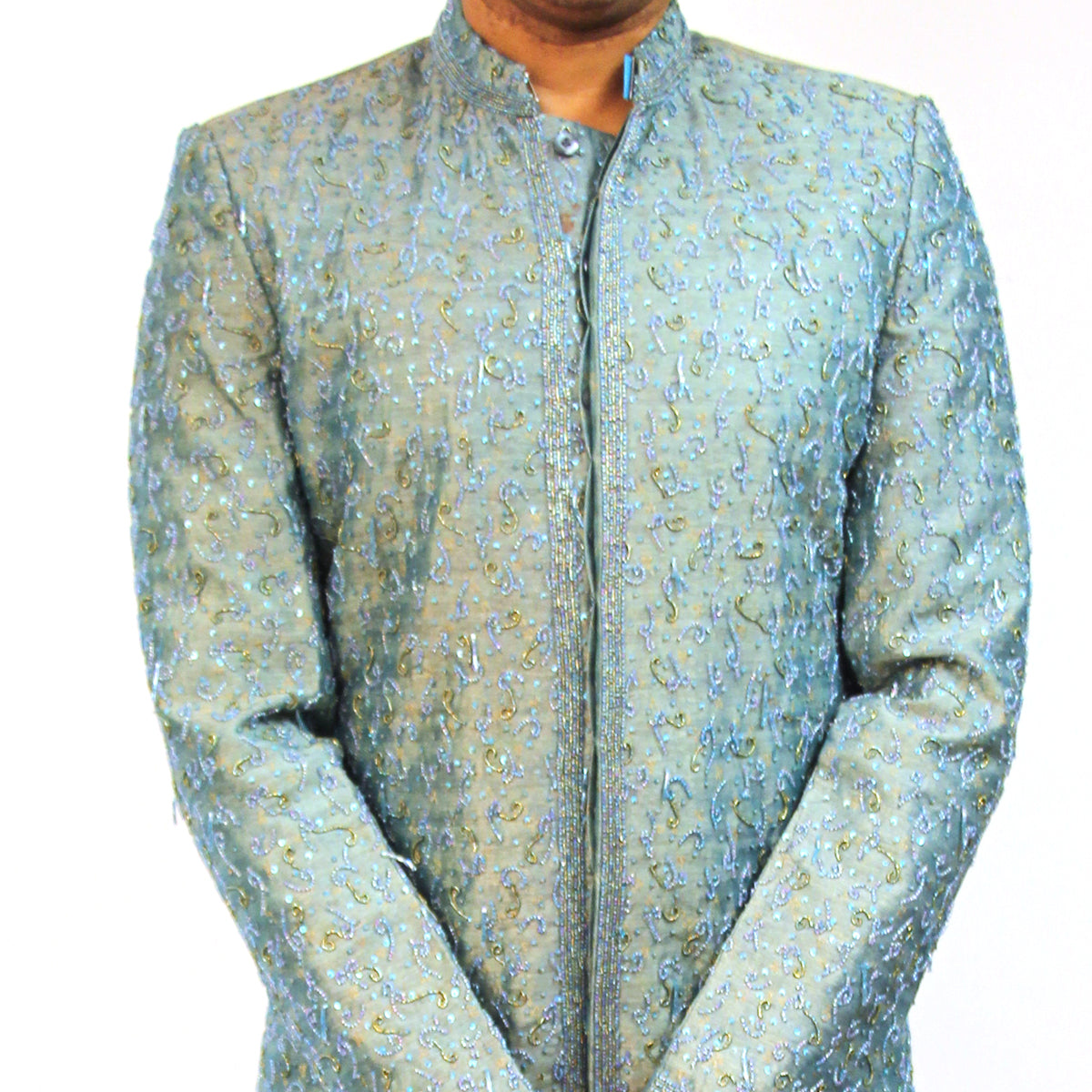 Lt Ocean Sherwani 695 - Vintage India NYC