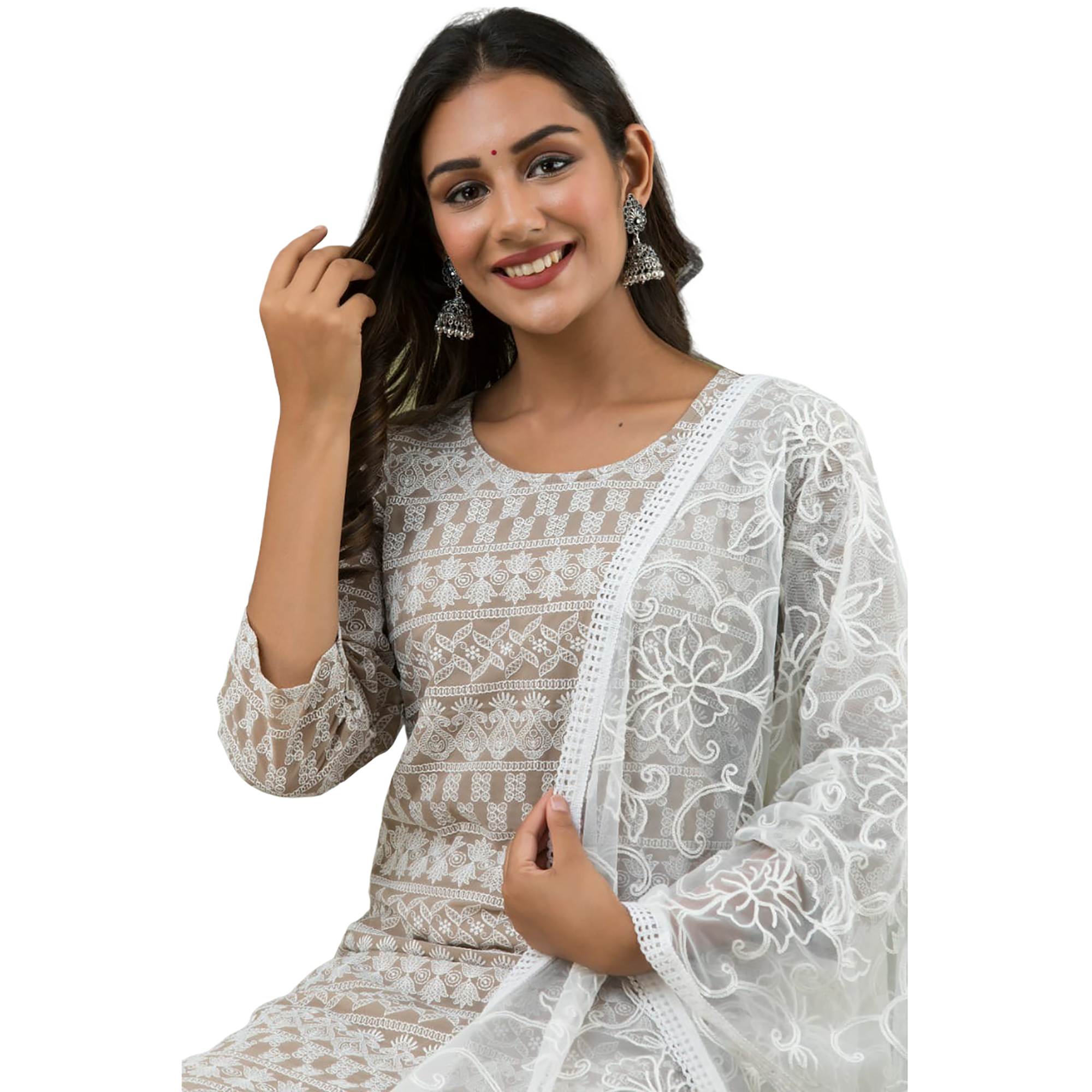 Lucknowi Kurta Set-2 Colors - Vintage India NYC