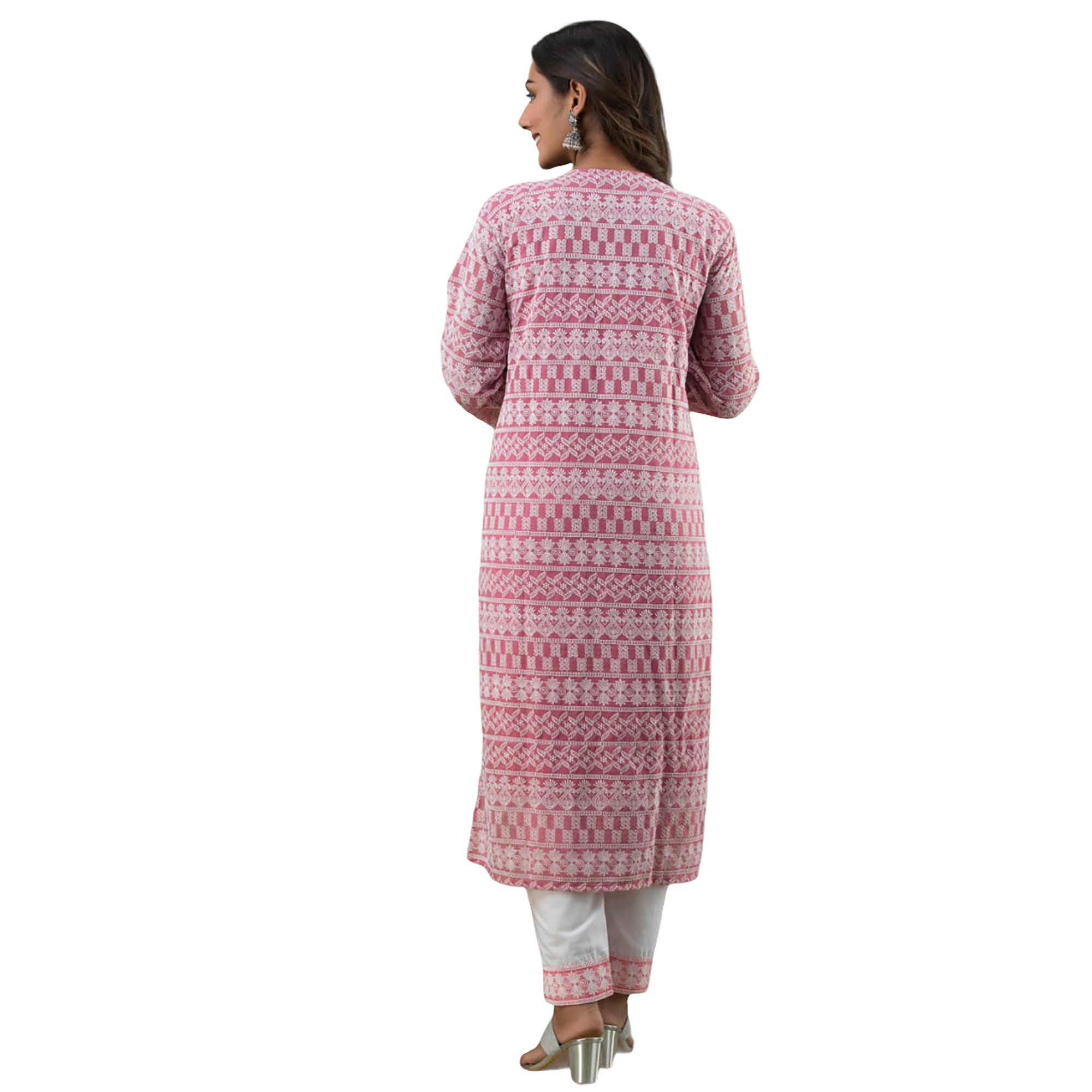 Lucknowi Kurta Set-2 Colors - Vintage India NYC