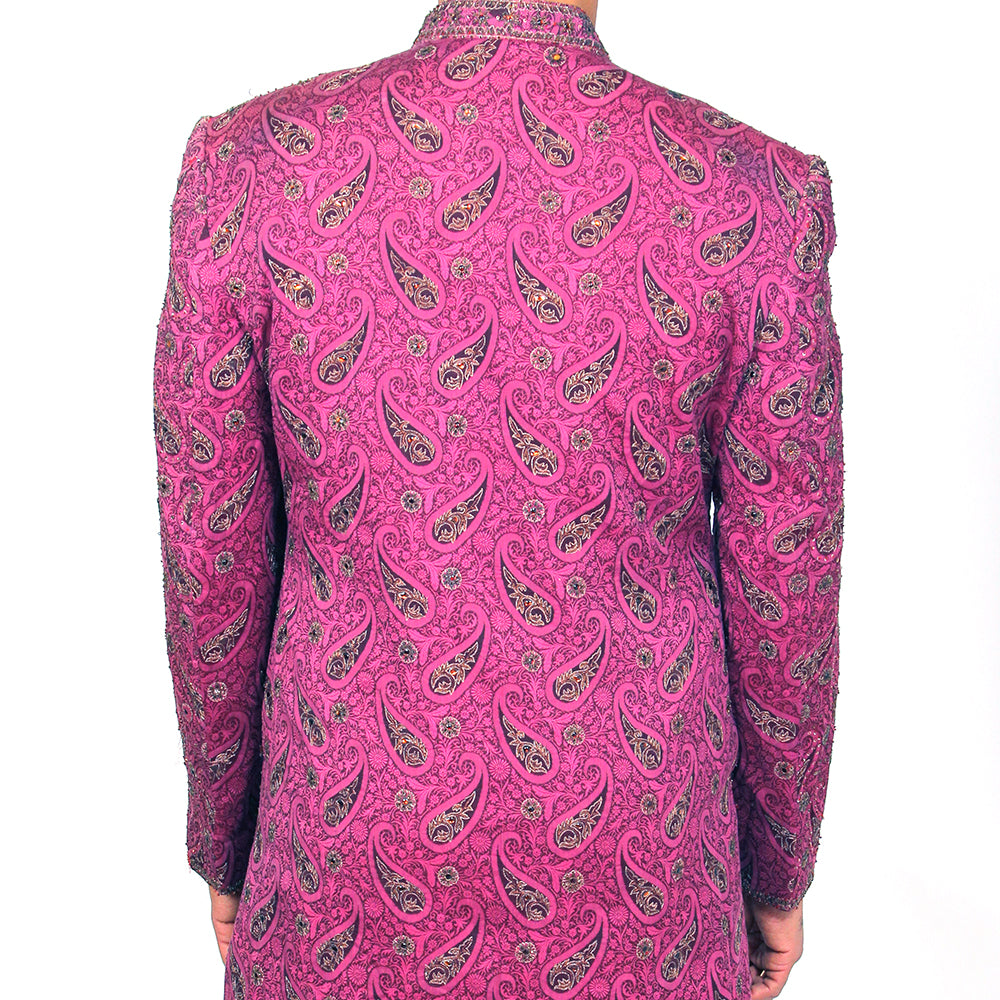 VM Magenta Sherwani - Vintage India NYC