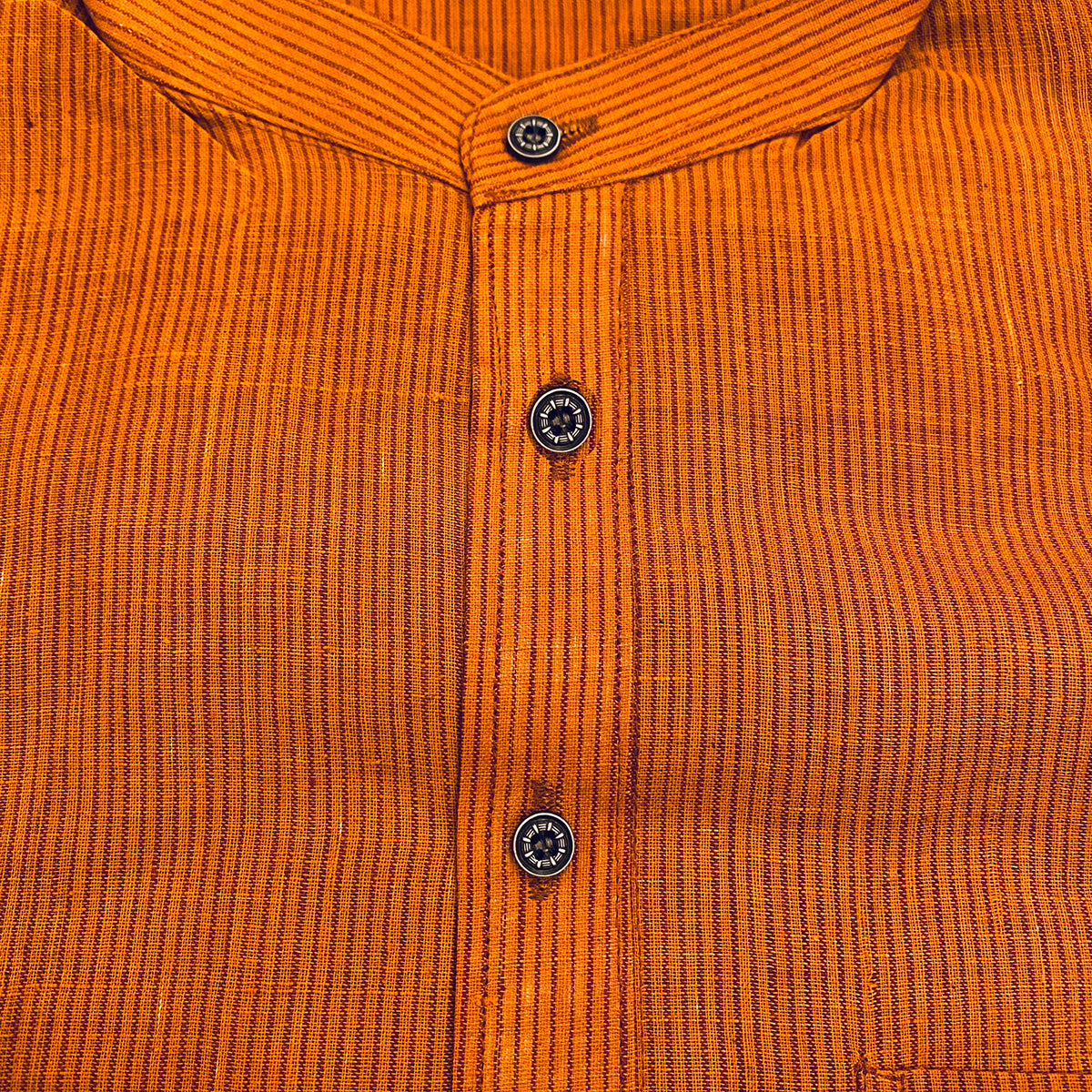 Striped Khadi Kurtas-Size 38 - Vintage India NYC