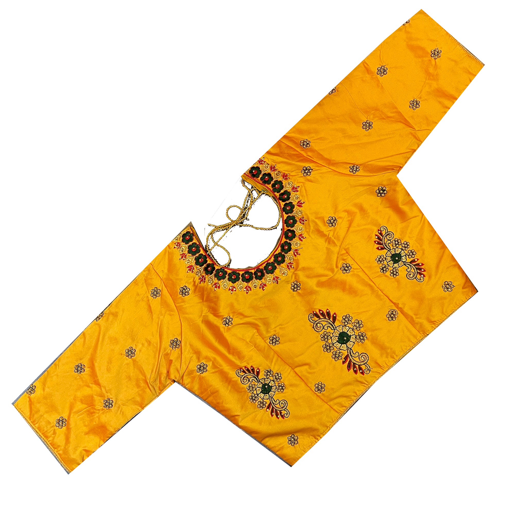 Marigold Blouse with sleeves - Vintage India NYC