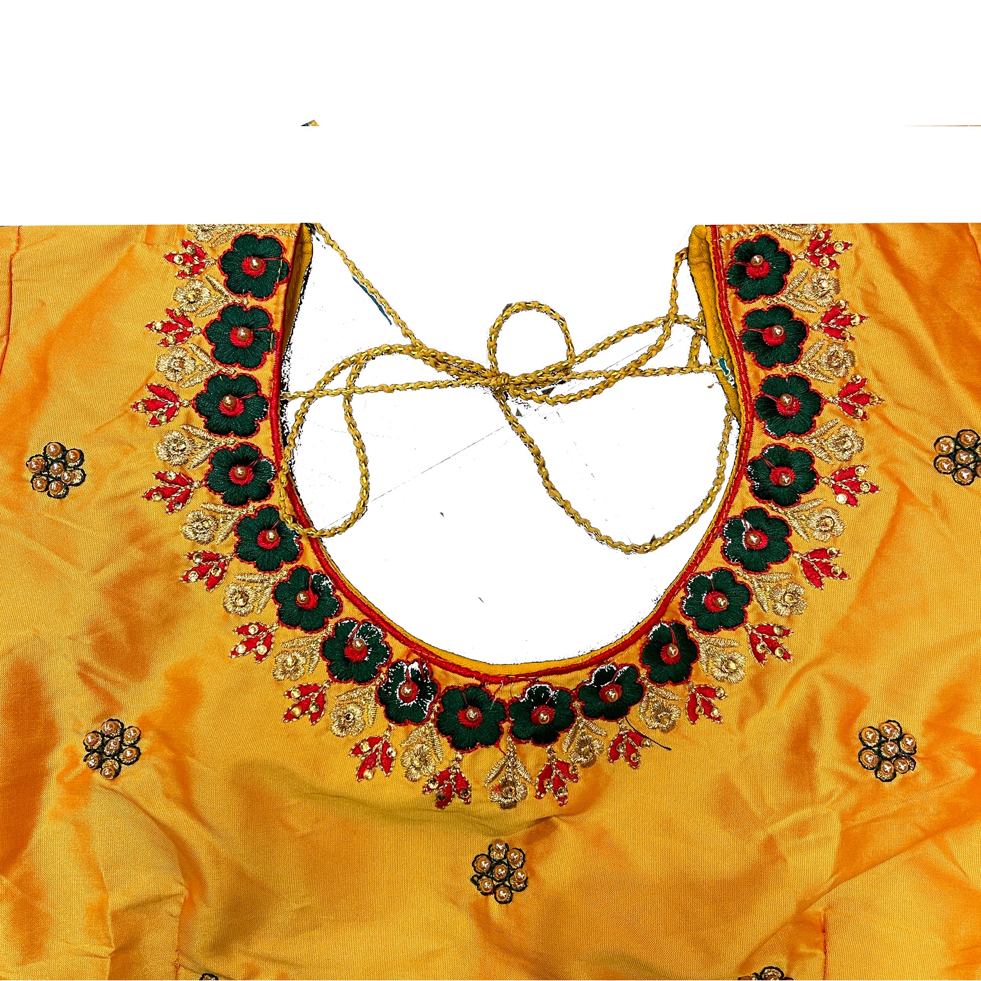 Marigold Blouse with sleeves - Vintage India NYC