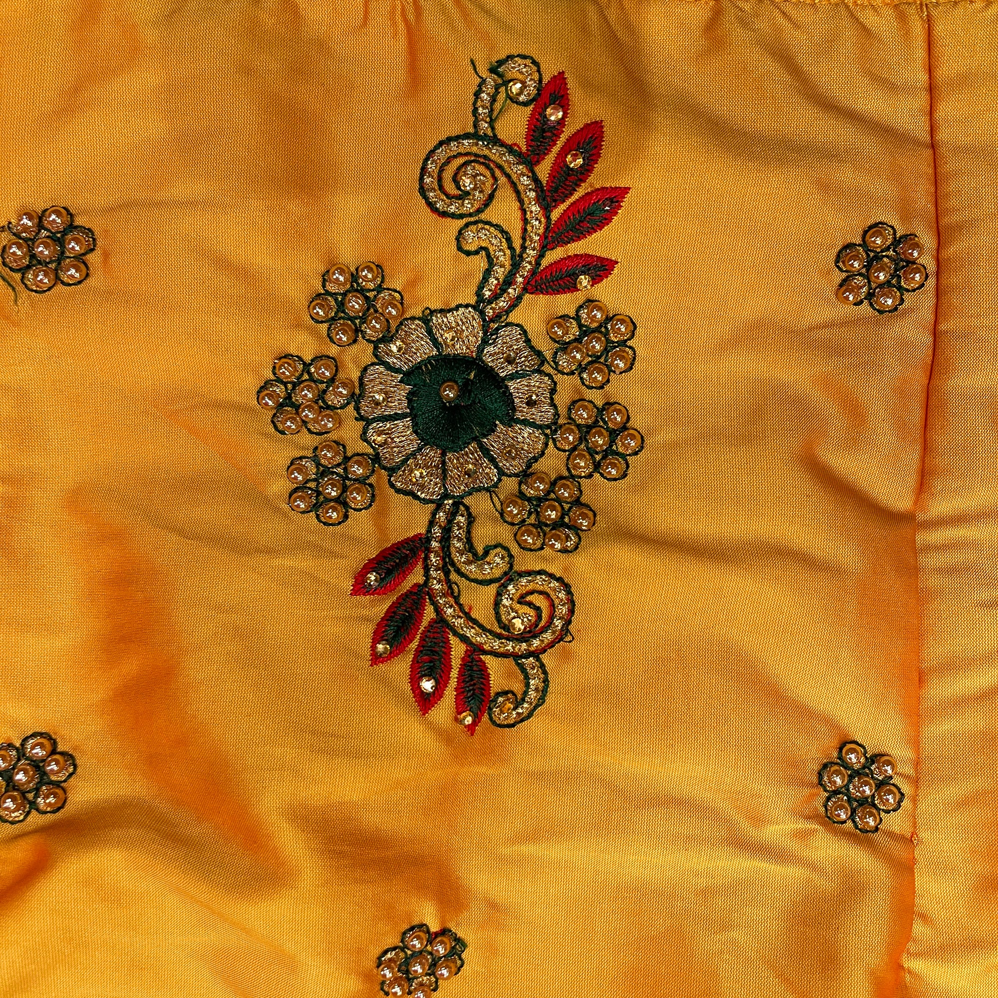Marigold Blouse with sleeves - Vintage India NYC