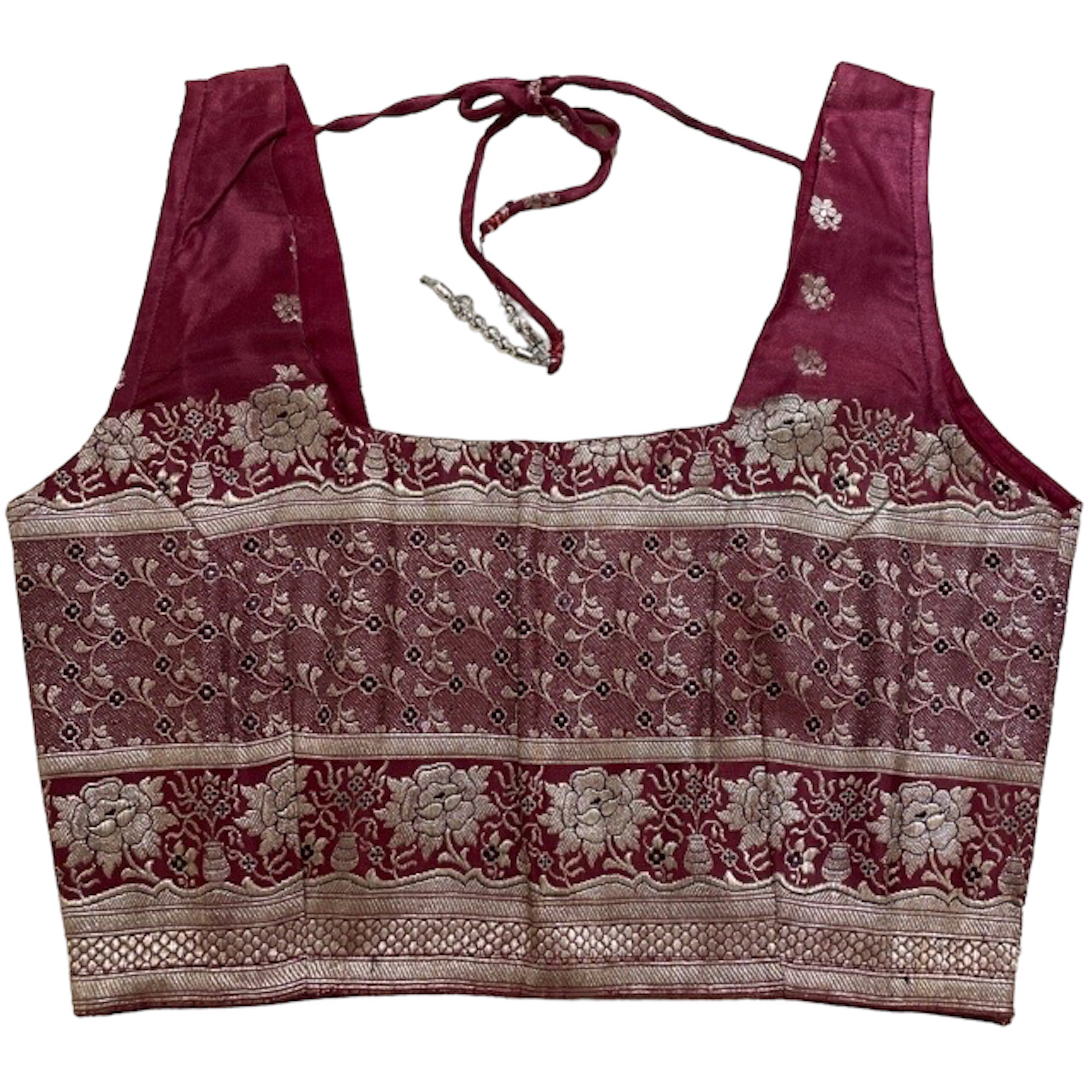 Brocade Saree Blouses-Size 32 - Vintage India NYC