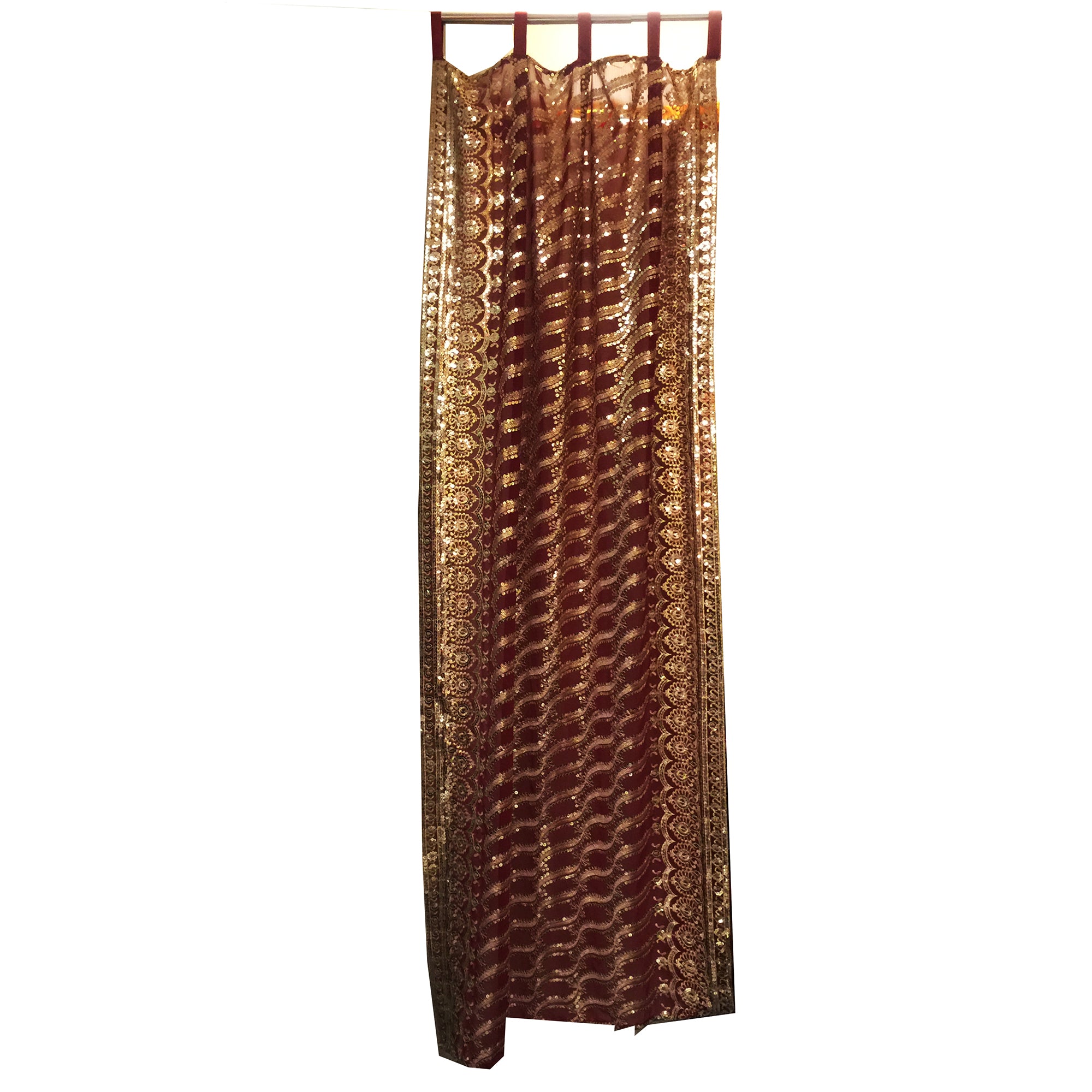 Single Curtains-Reds - Vintage India NYC