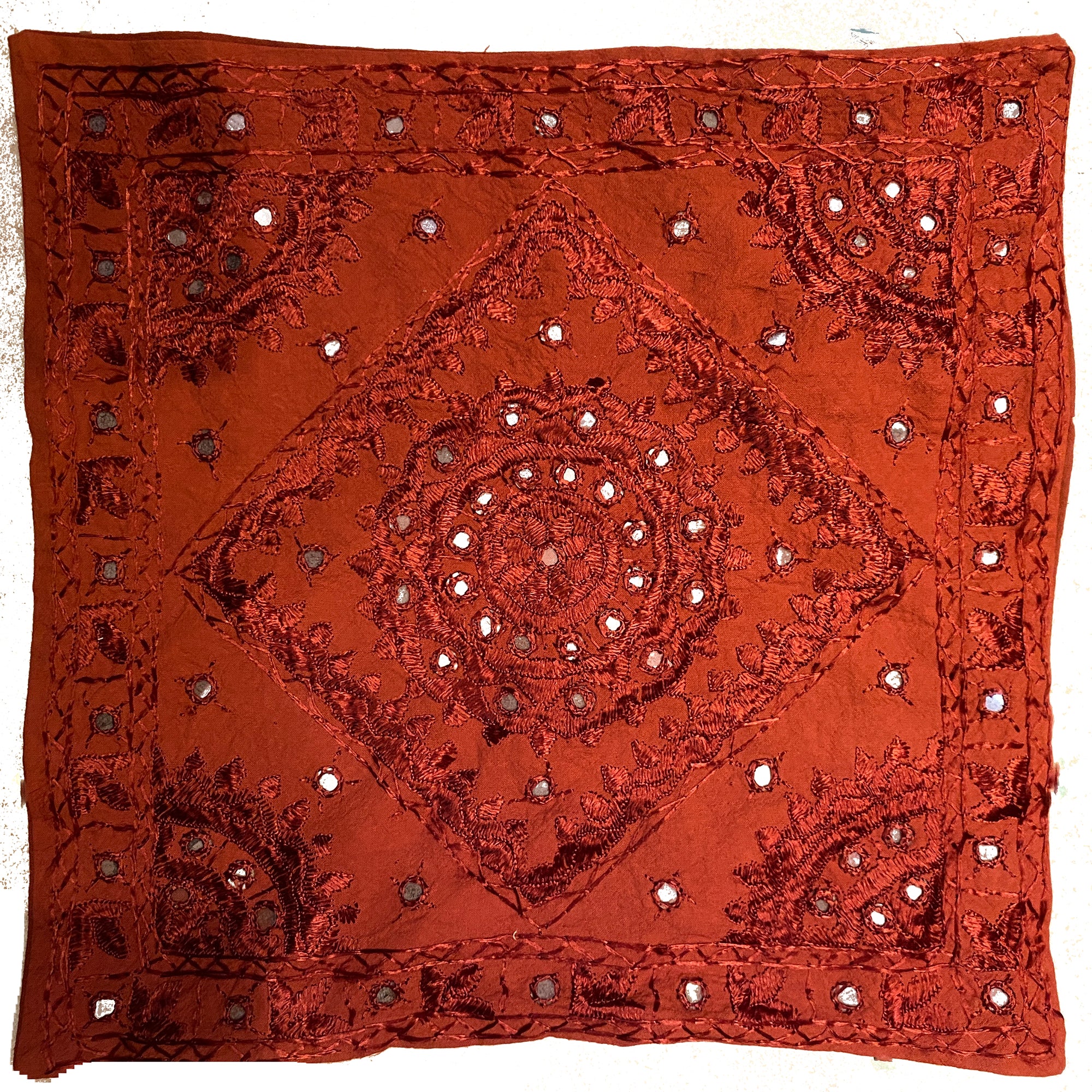JM Mirrorwork Pillow Covers-7 Colors - Vintage India NYC