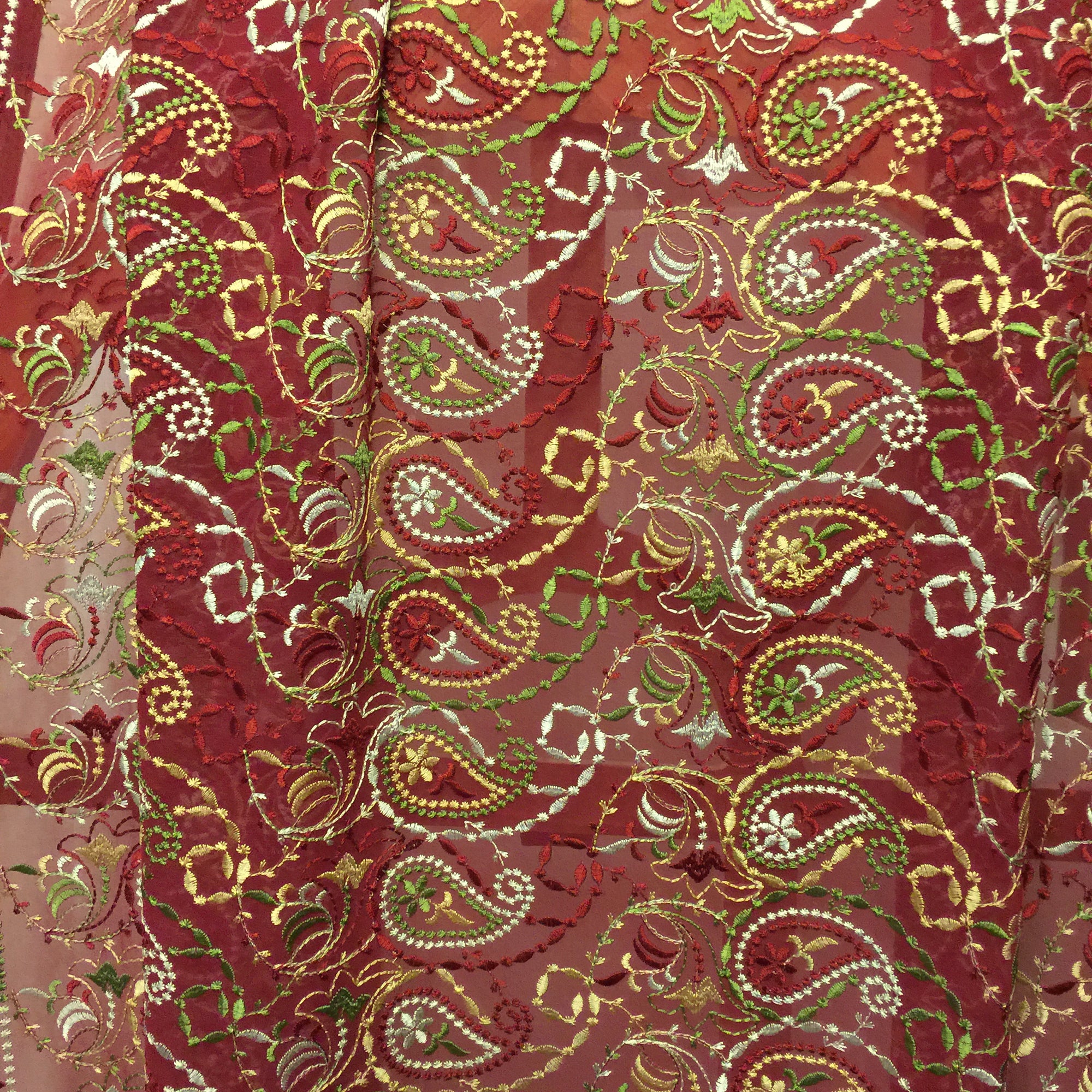 Single Curtains-Reds - Vintage India NYC