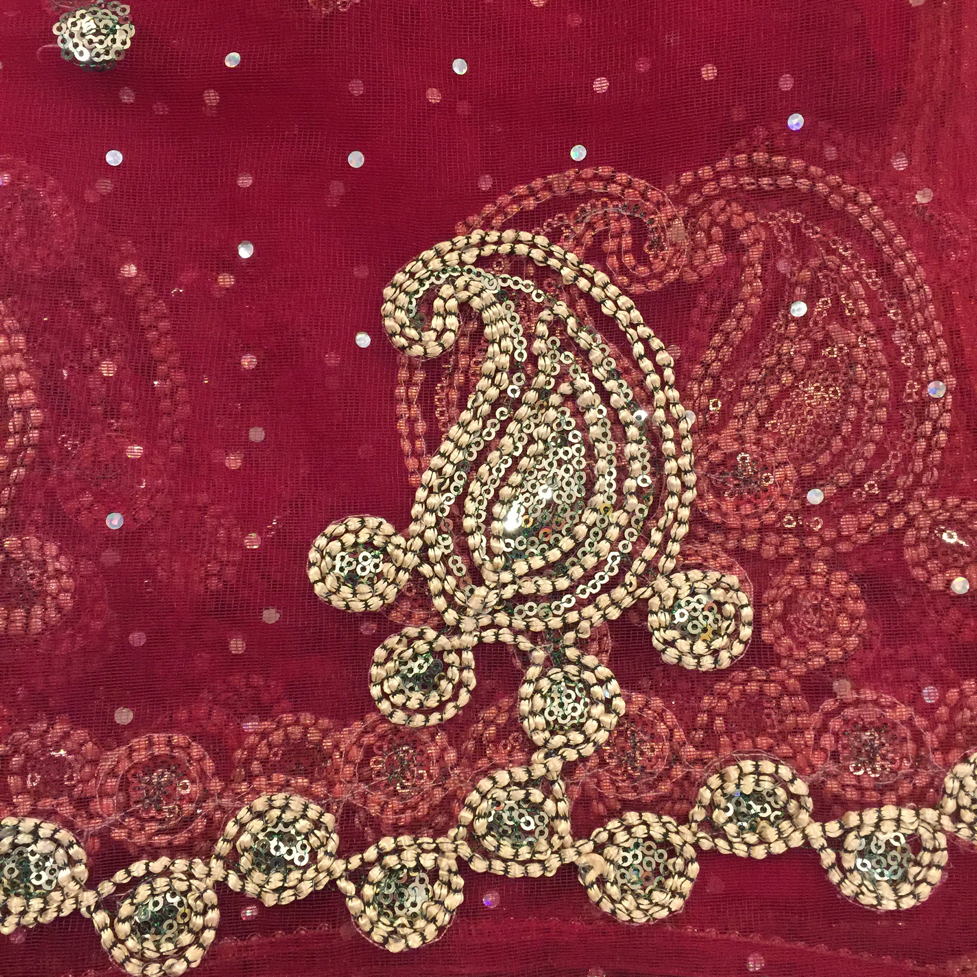 Single Curtains-Reds - Vintage India NYC