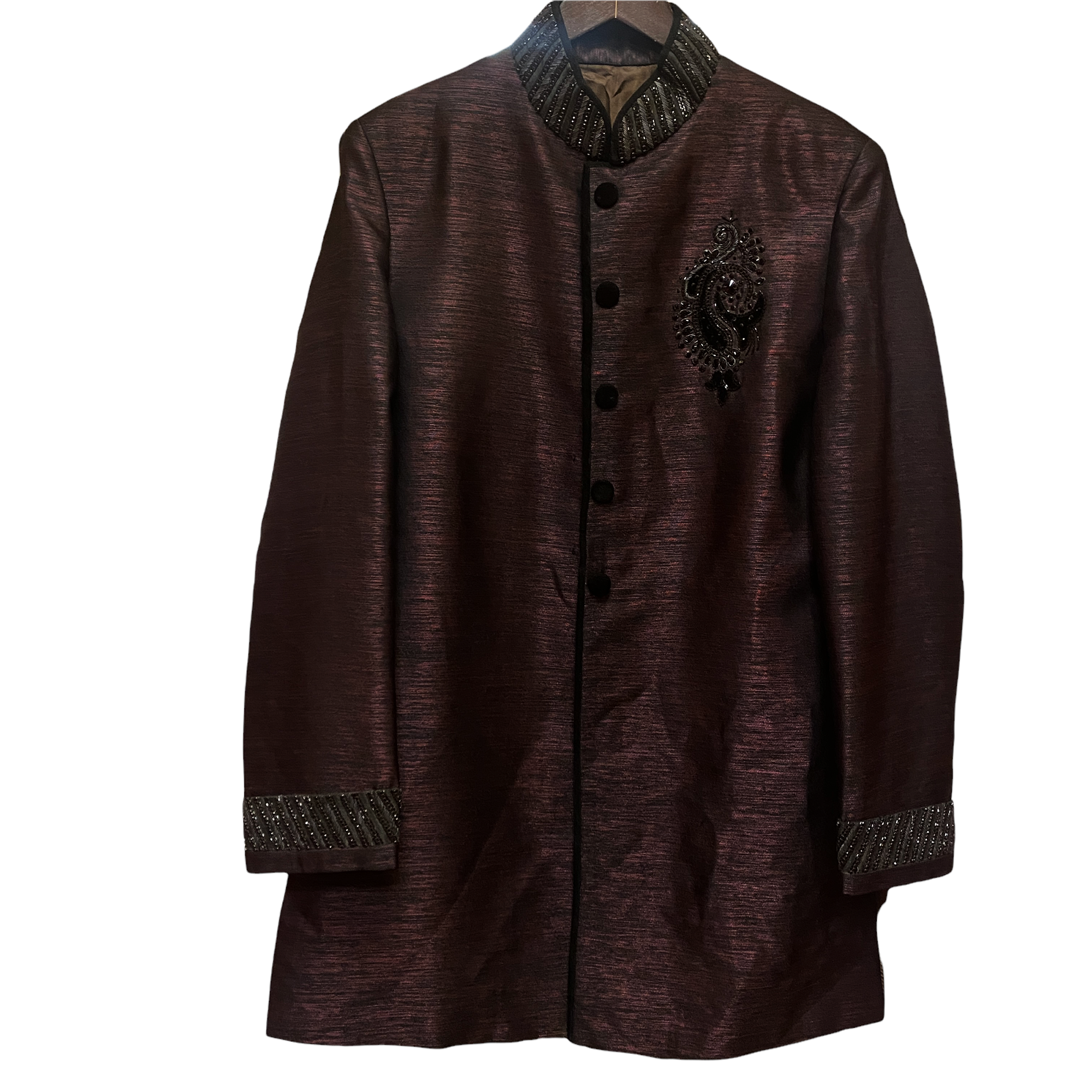 Maroon Sherwani - Vintage India NYC