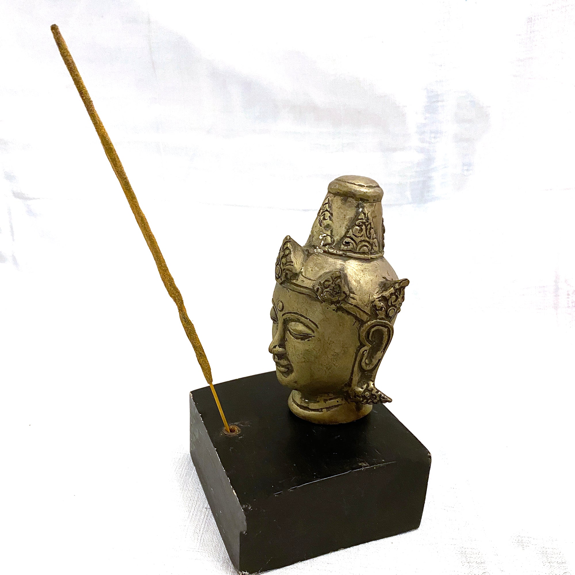 Buddha Head Incense holder - Vintage India NYC